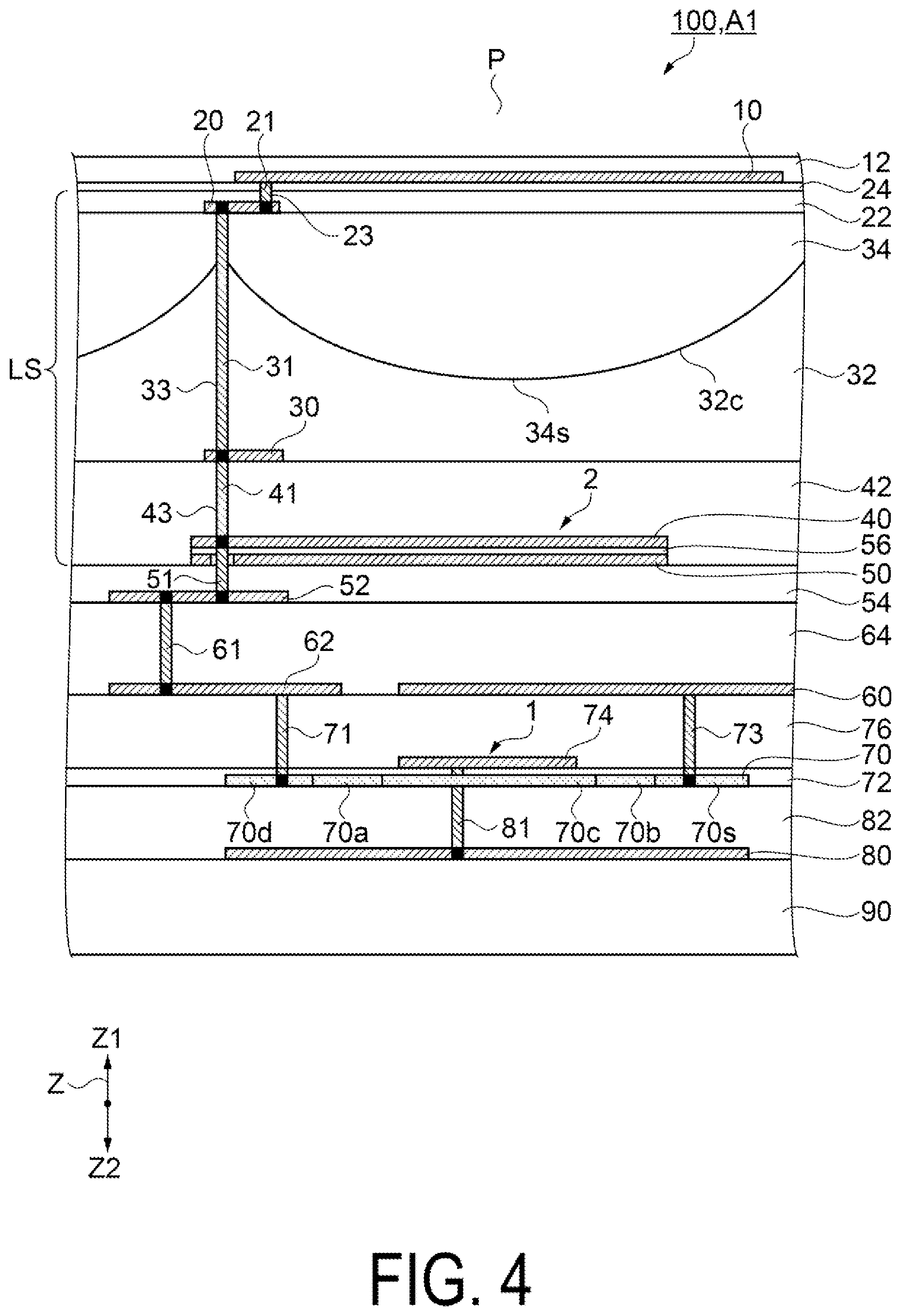 Patent US12339551 Figure 4 – Electro-optical device and electronic apparatus