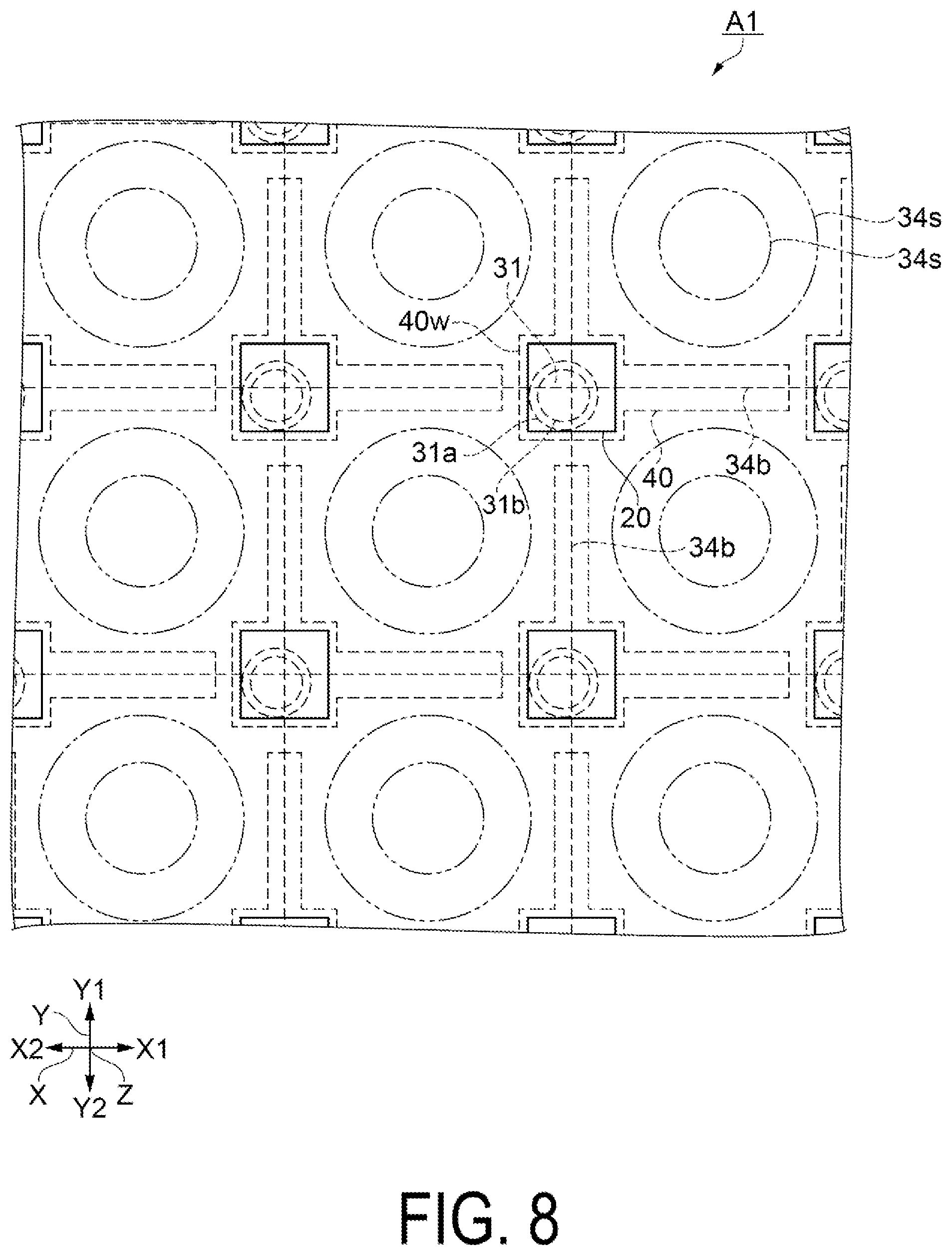 Patent US12339551 Figure 8 – Electro-optical device and electronic apparatus