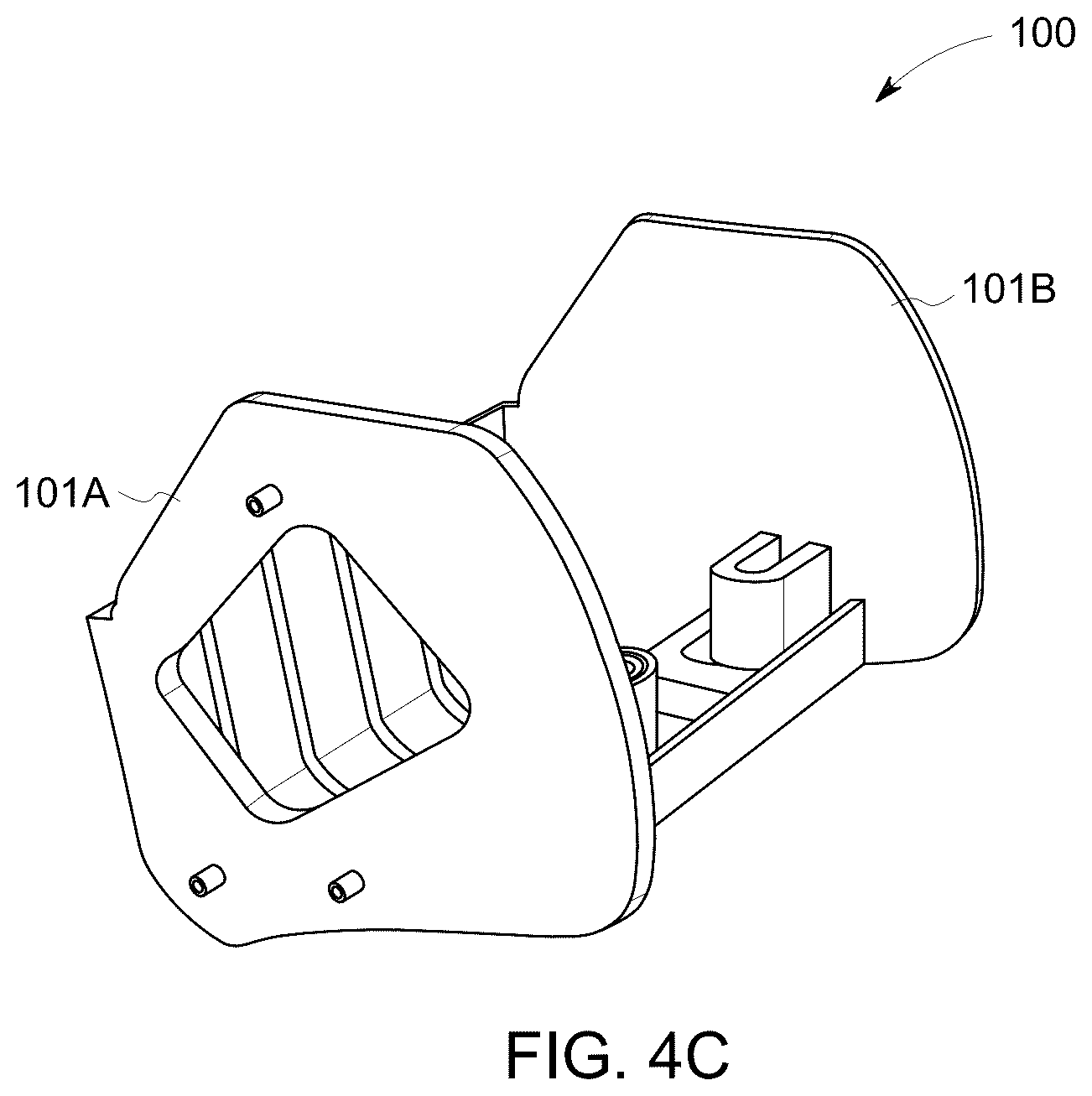 Patent US12339571 Figure 5 – Headrest projector mount and content delivery system