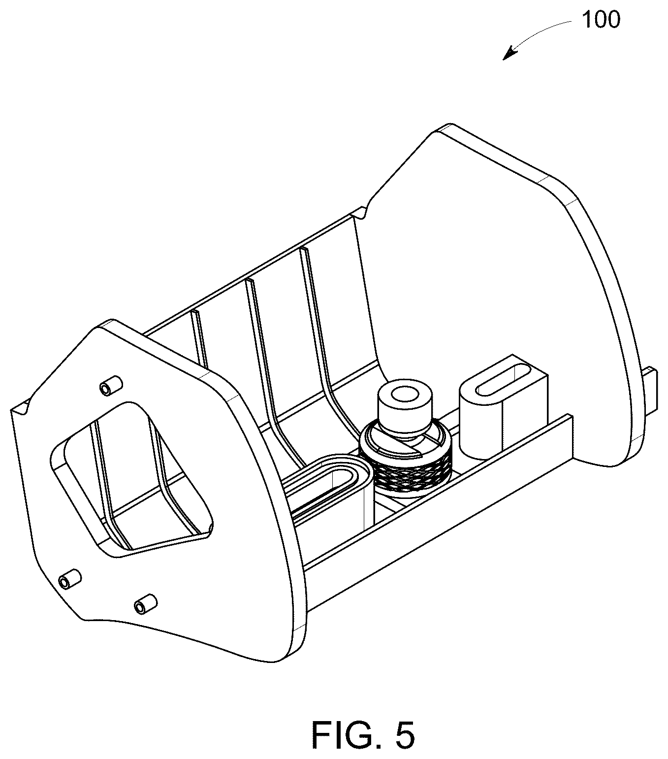Patent US12339571 Figure 6 – Headrest projector mount and content delivery system