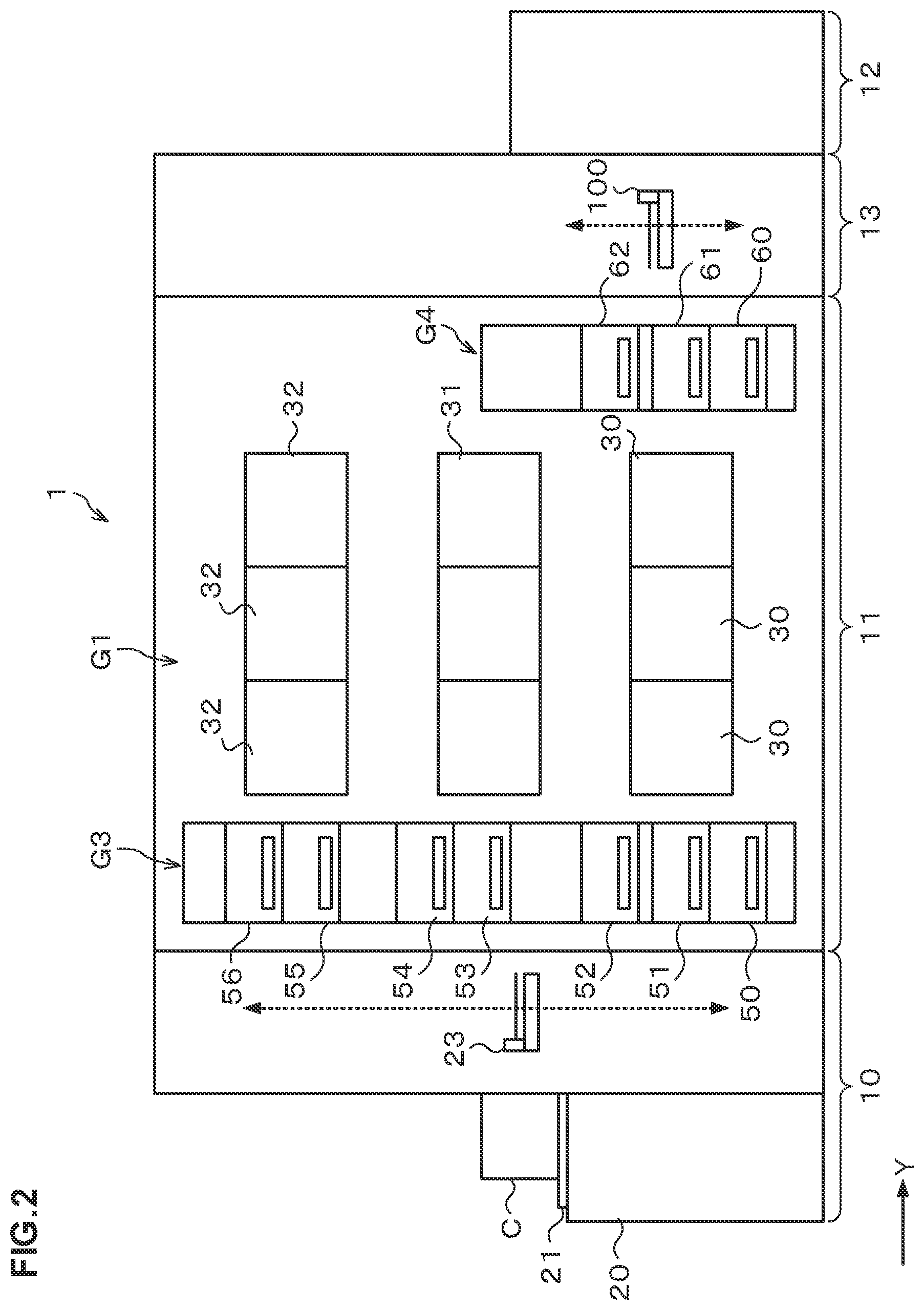 Patent US12339593 Figure 2 – Developing method and substrate treatment system