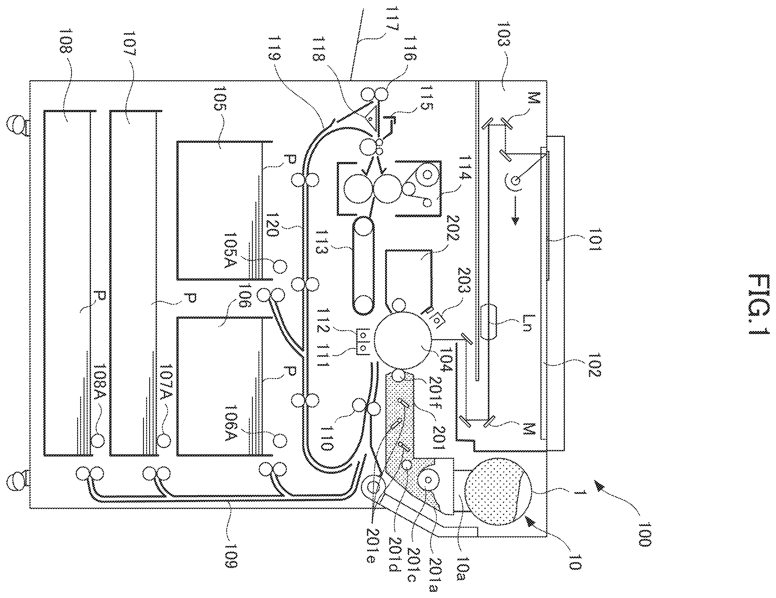 Patent US12339601 — Developer supplying container — Figure 1