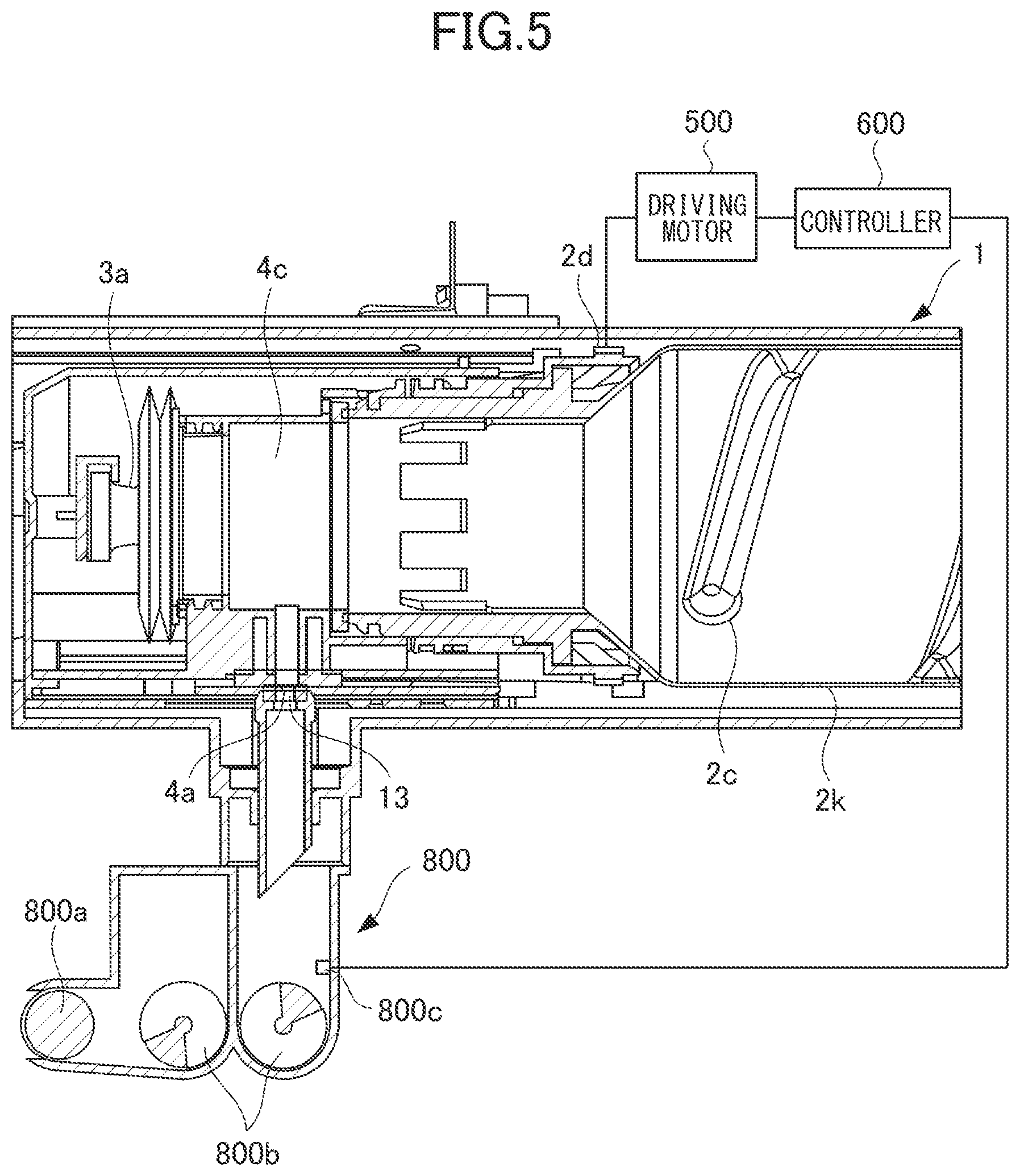 Patent US12339601 Figure 5 – Developer supplying container