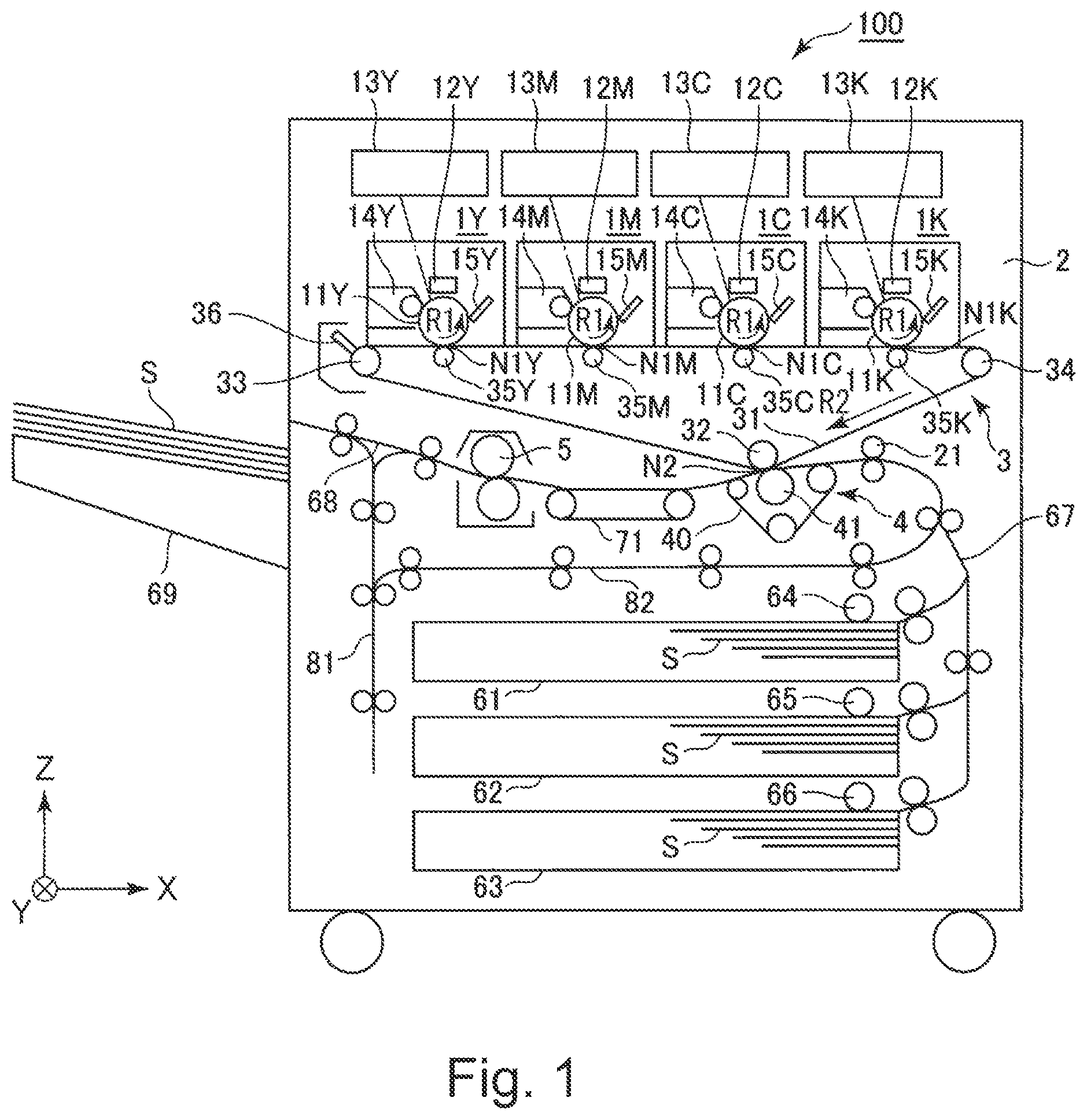 Patent US12339602 Figure 1 – Image forming apparatus