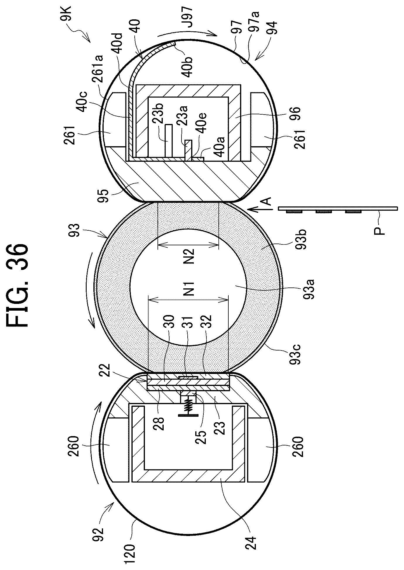 Patent US12339604 Figure 17 – Fixing device and image forming apparatus including a pivot restrictor to restrict pivoting of a conductive member