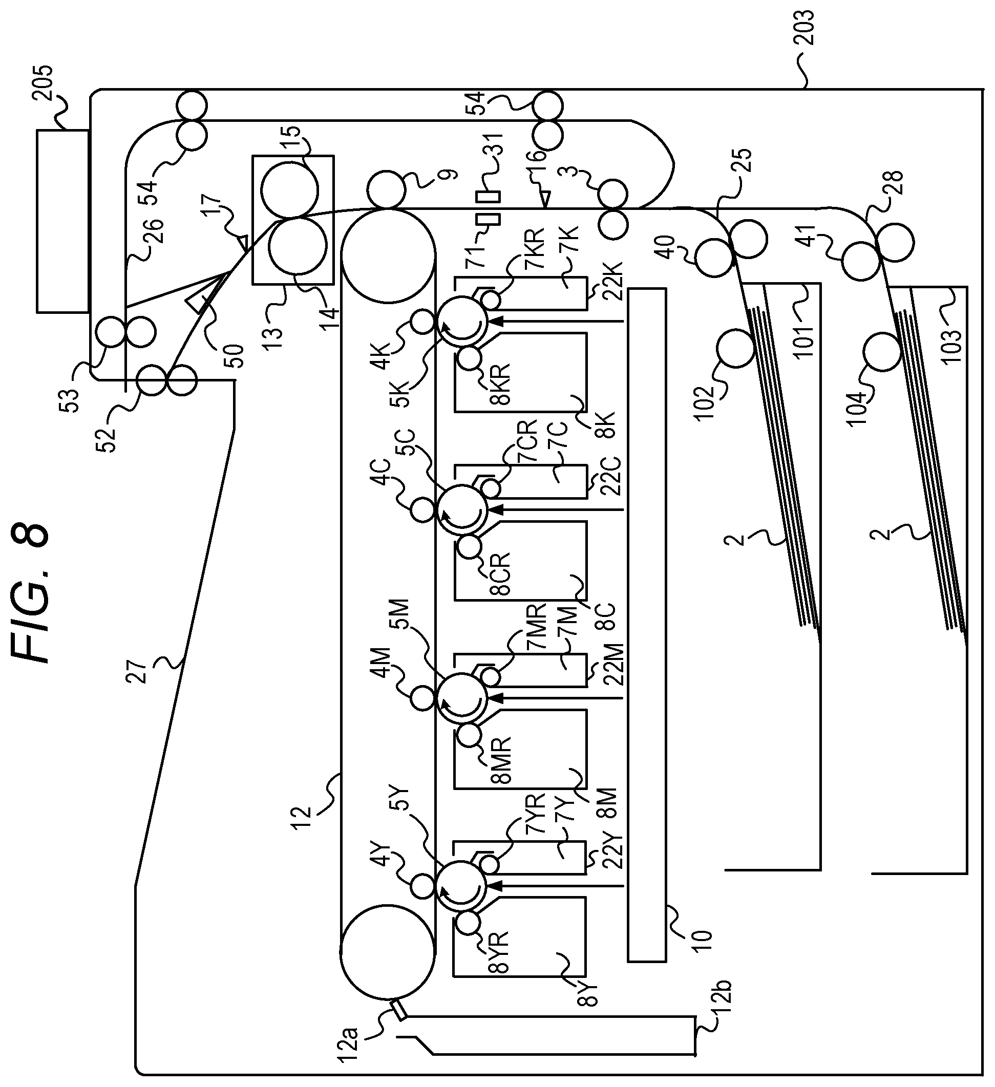 Patent US12339607 Figure 12 – Image forming apparatus