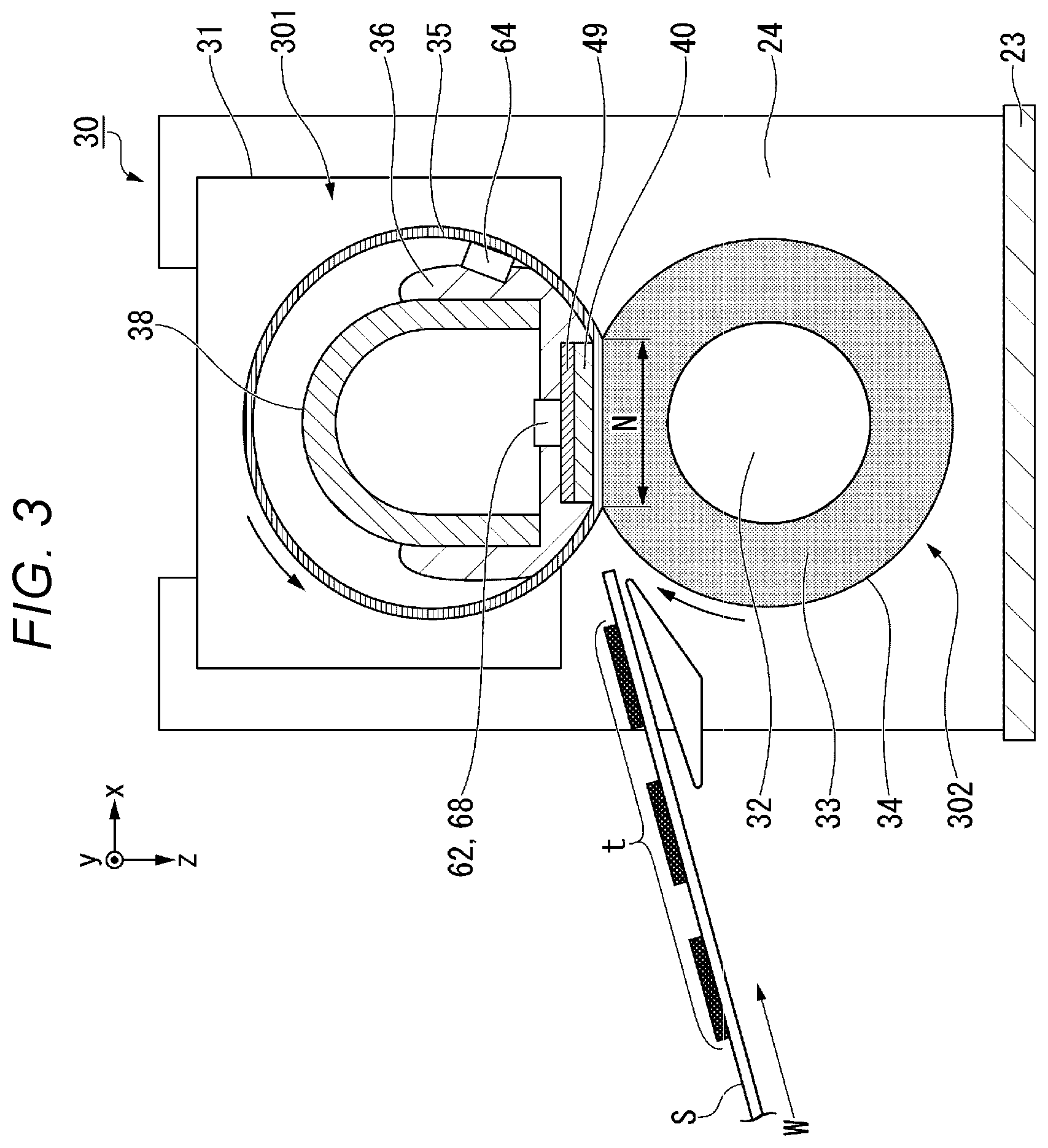 Patent US12339612 Figure 3 – Image forming apparatus with controller for adjusting power supplied to heating element of fixing device based on cumulative prior use metric