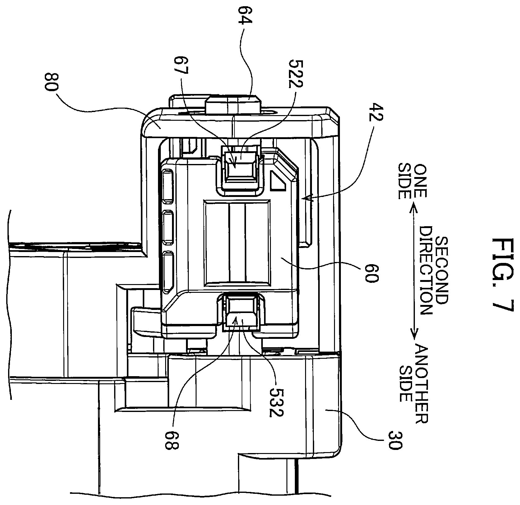Patent US12339614 Figure 7 – Method for removing and attaching first holder member relative to second holder member supported by housing in cartridge
