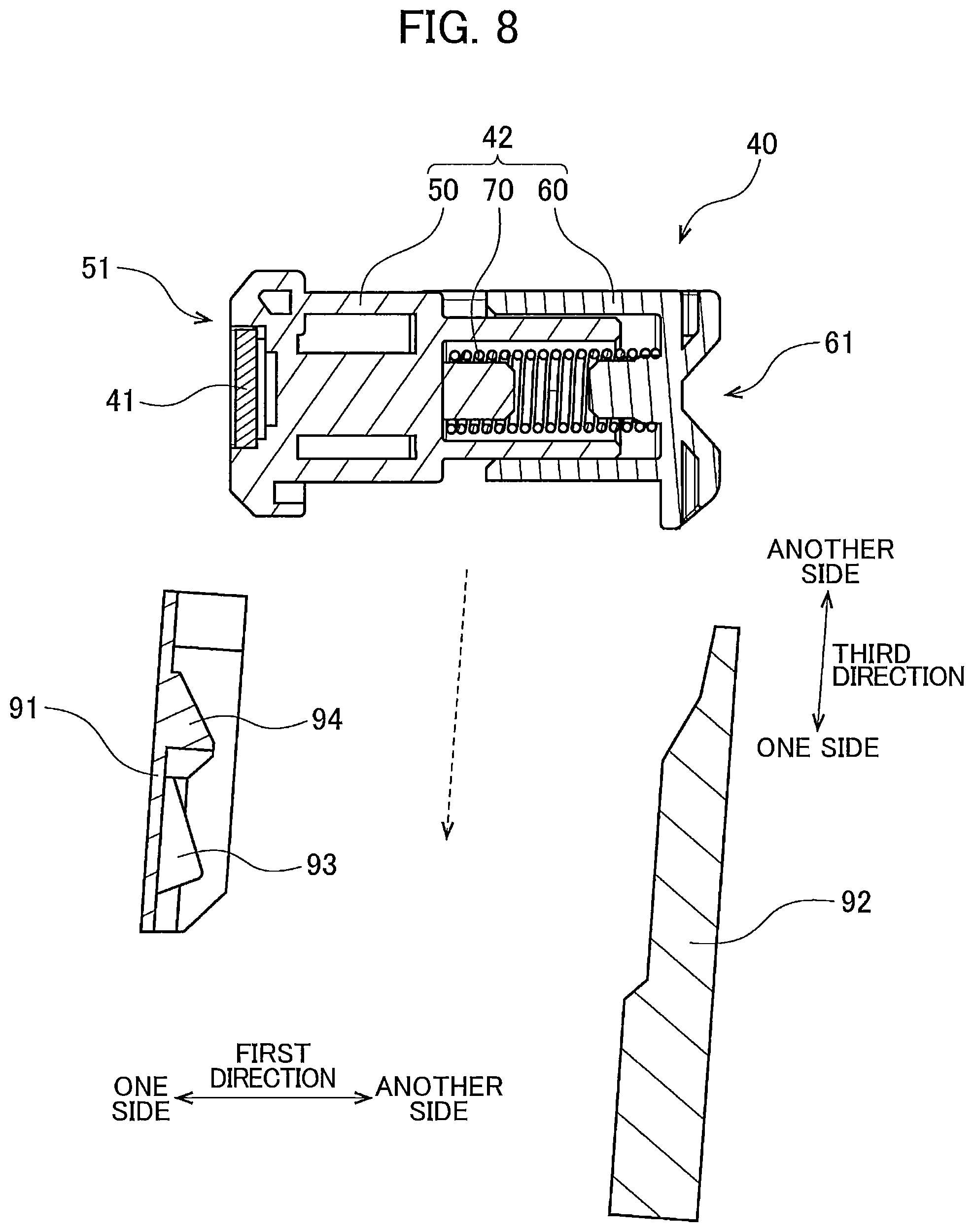 Patent US12339614 Figure 8 – Method for removing and attaching first holder member relative to second holder member supported by housing in cartridge