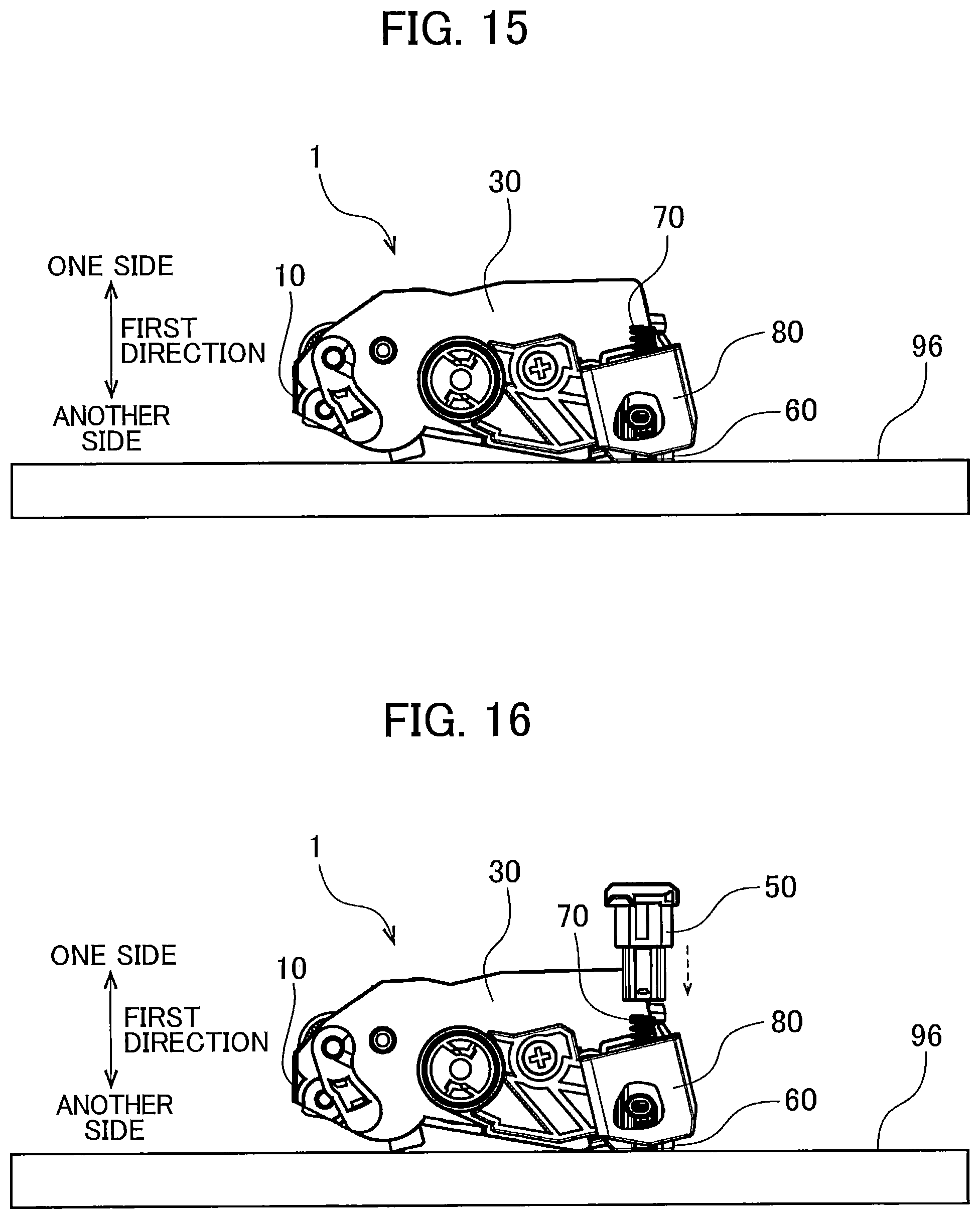 Patent US12339614 Figure 14 – Method for removing and attaching first holder member relative to second holder member supported by housing in cartridge