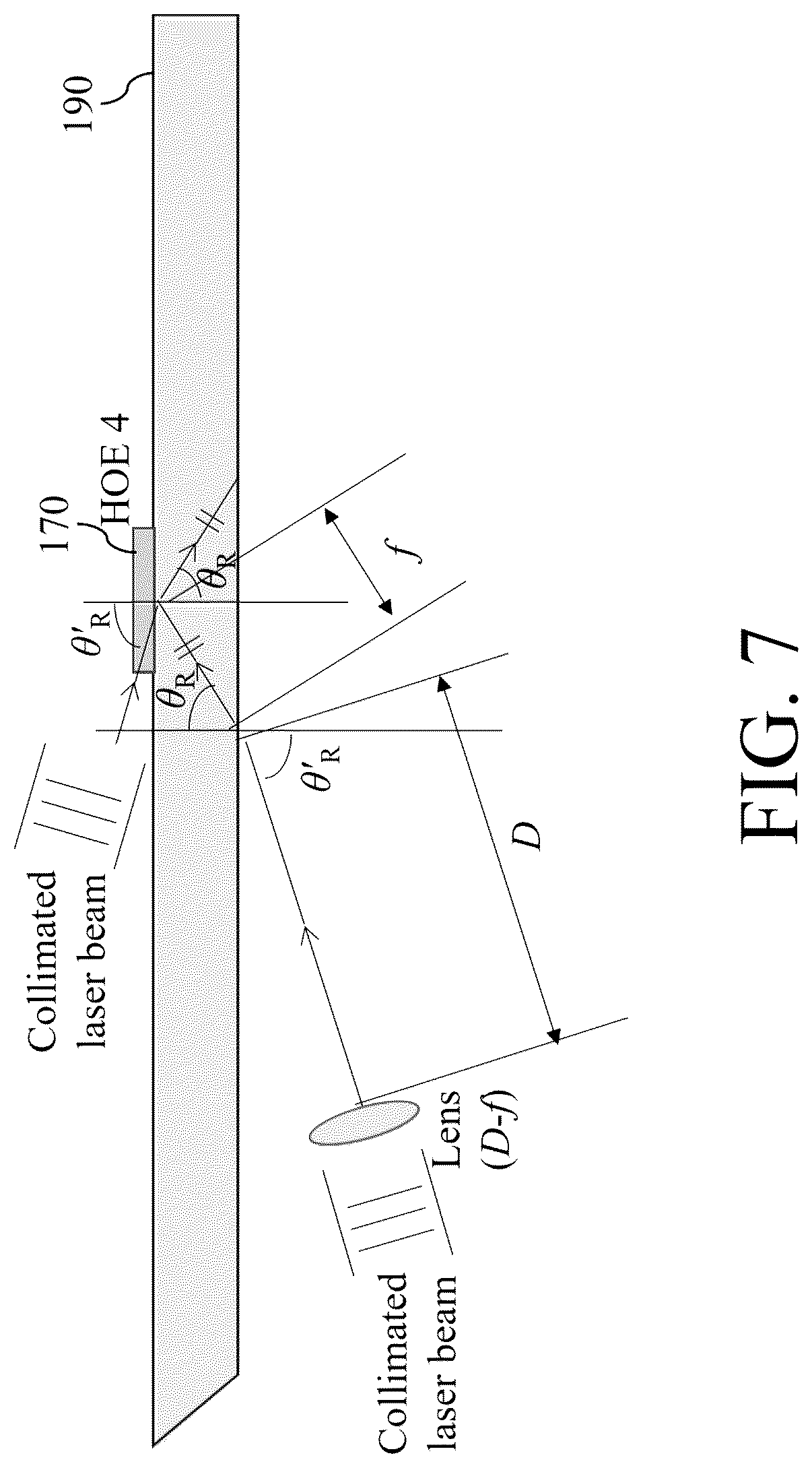 Patent US12339621 Figure 7 – Augmented reality holographic display using optical waveguide and holographic optical element