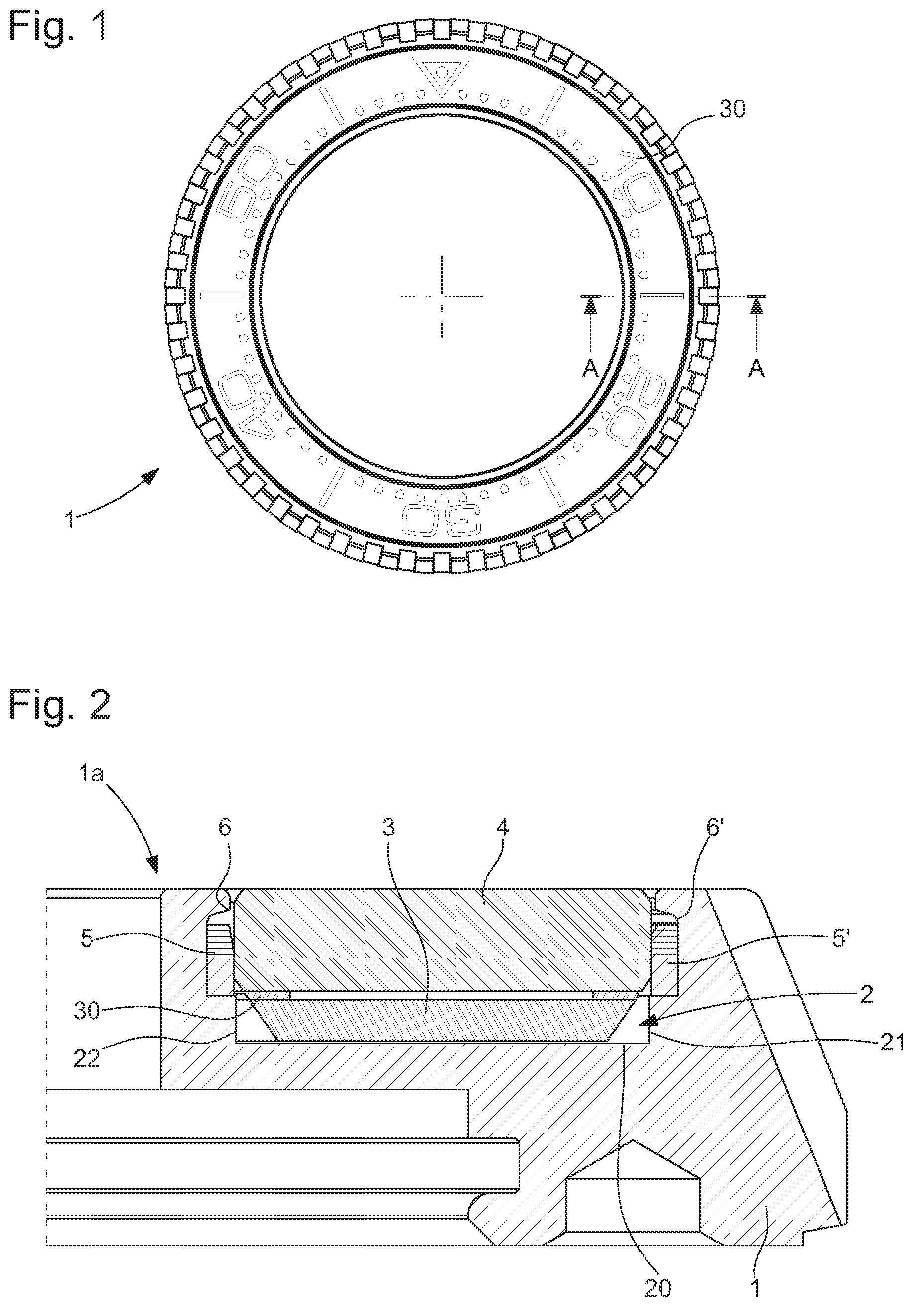 Patent US12339626 Figure 1 – Bezel for a timepiece