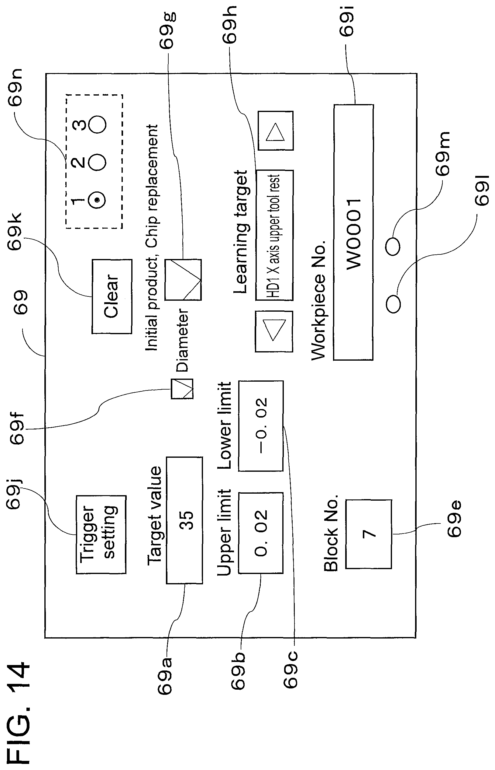 Patent US12339639 Figure 14 – Controller, machine tool, calculation method, and non-transitory computer readable storage medium