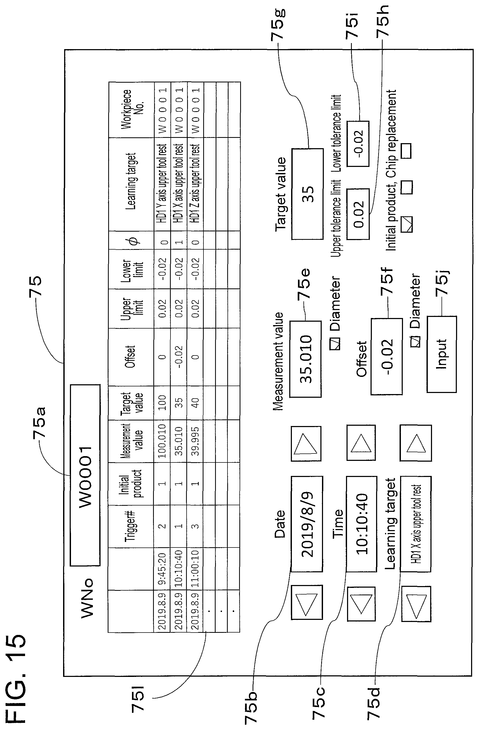 Patent US12339639 Figure 15 – Controller, machine tool, calculation method, and non-transitory computer readable storage medium