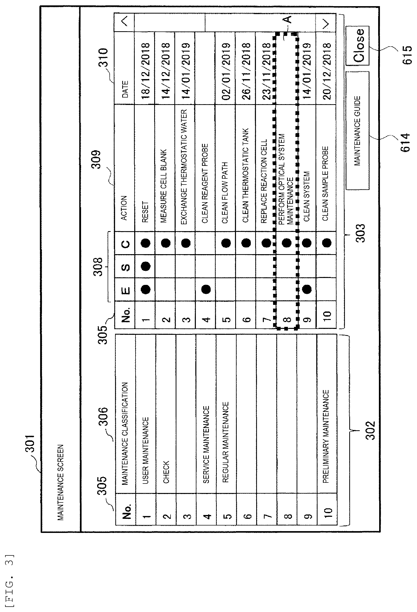 Patent US12339655 Figure 3 – Automatic analysis device and maintenance guide method in automatic analysis device