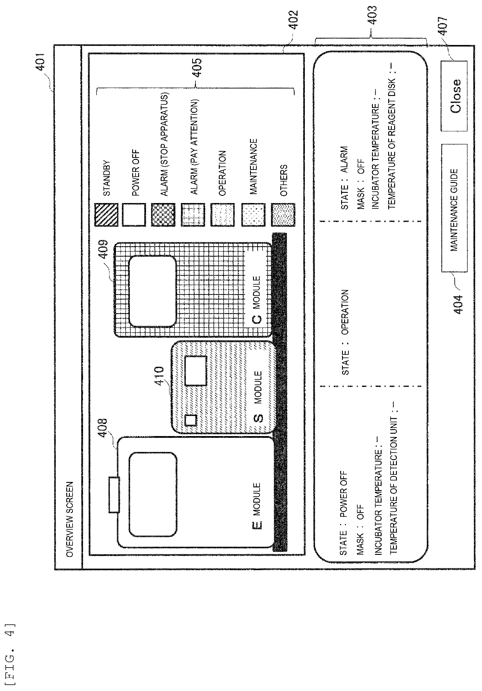 Patent US12339655 Figure 4 – Automatic analysis device and maintenance guide method in automatic analysis device