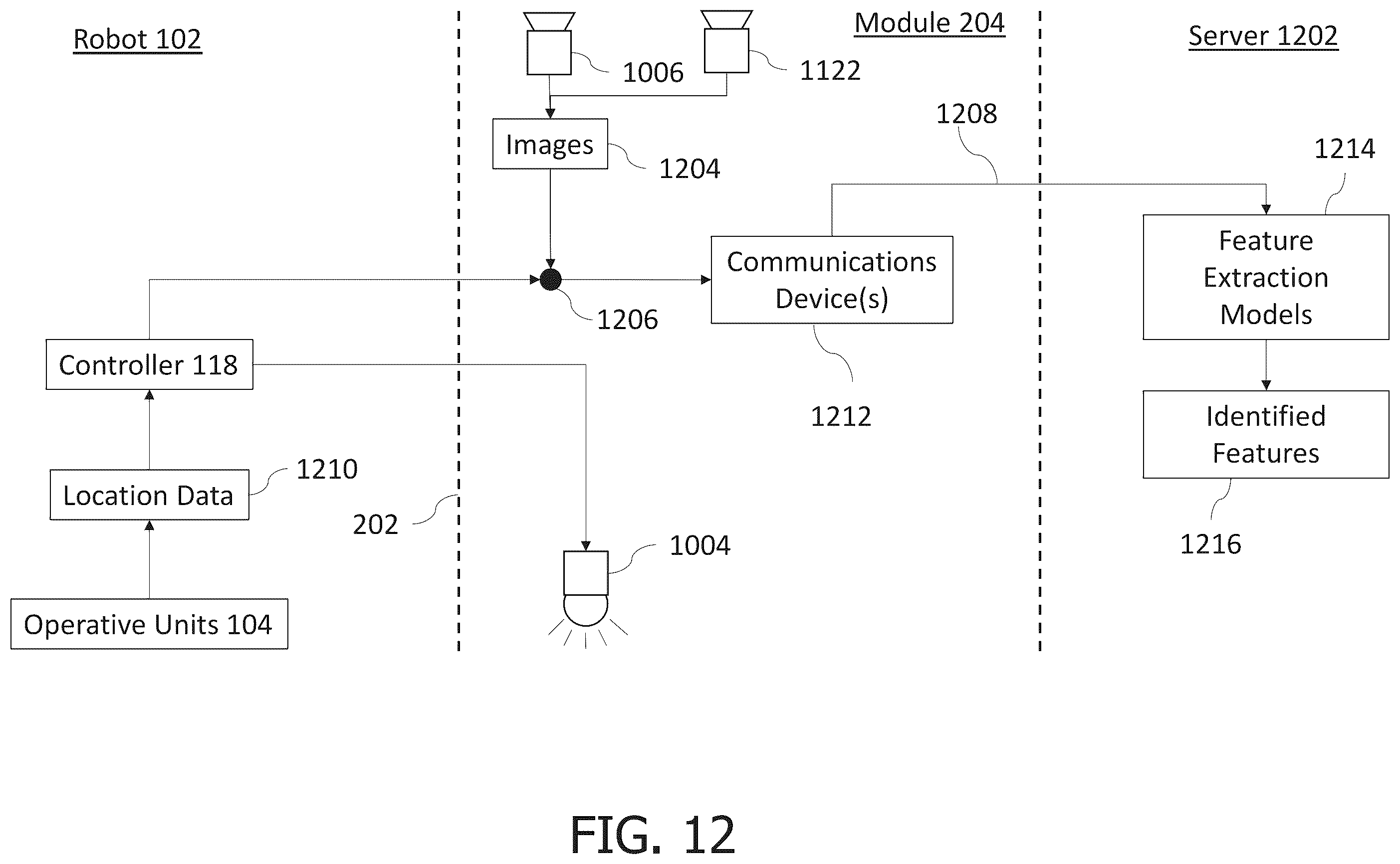 Patent US12339674 Figure 16 – Systems and methods for enhancing performance and mapping of robots using modular devices