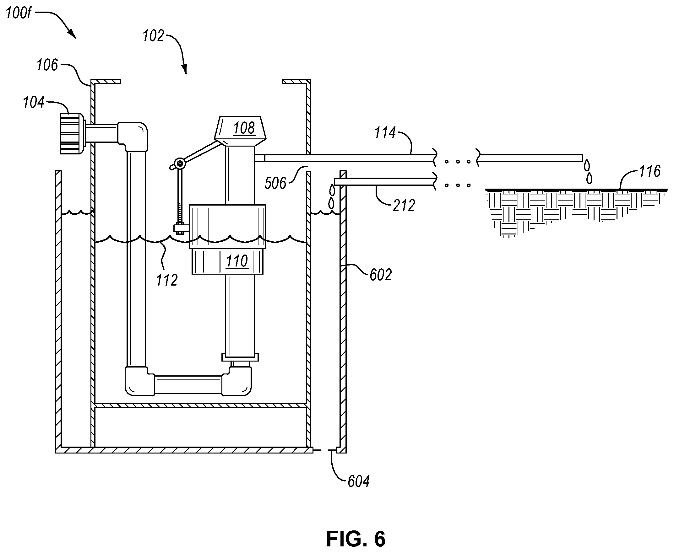 Patent US12339683 Figure 6 – Fluid flow control based on a liquid level in a container