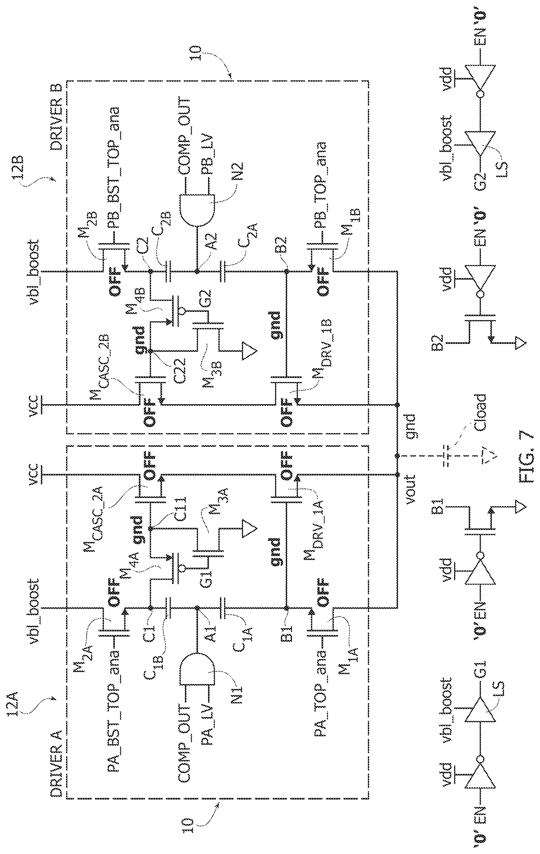 Patent US12339691 Figure 6 – Low drop-out regulator circuit, corresponding device and method