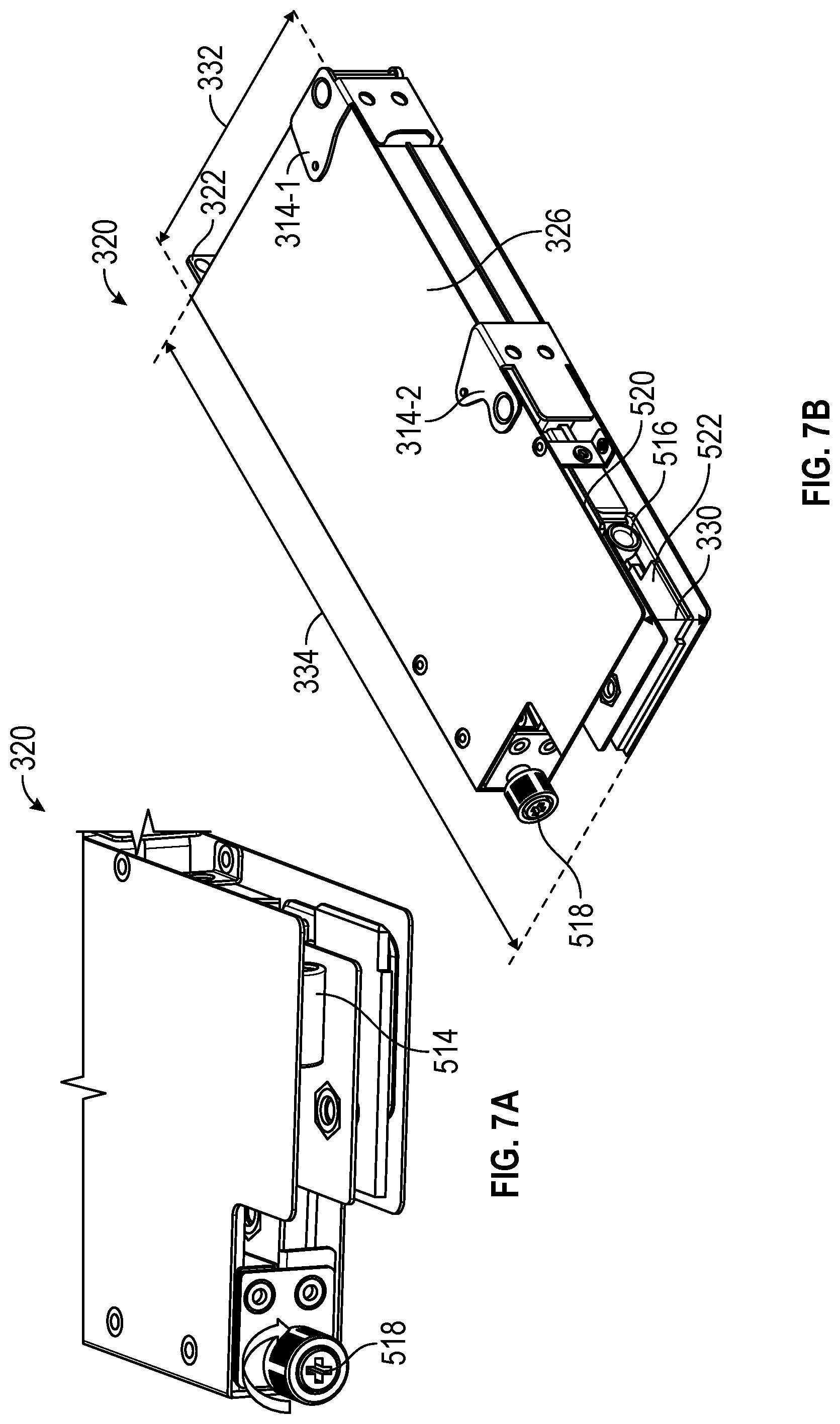Patent US12339711 Figure 7 – Server with solid state drive modules compatible with low profile PCIE form factors
