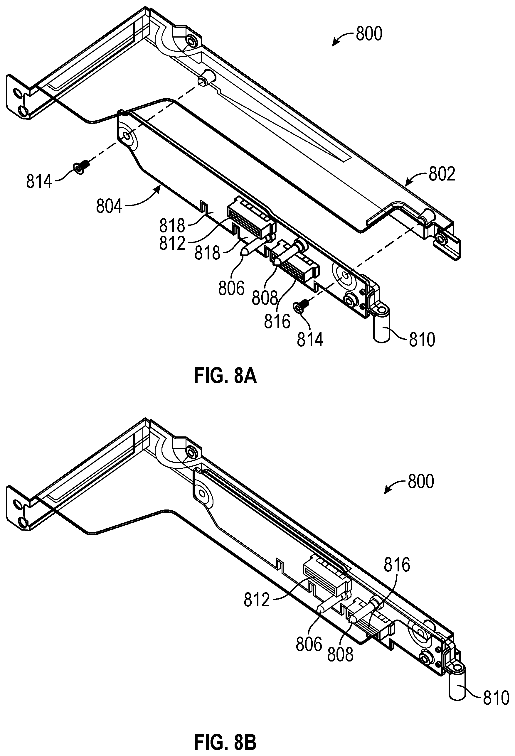 Patent US12339711 Figure 8 – Server with solid state drive modules compatible with low profile PCIE form factors