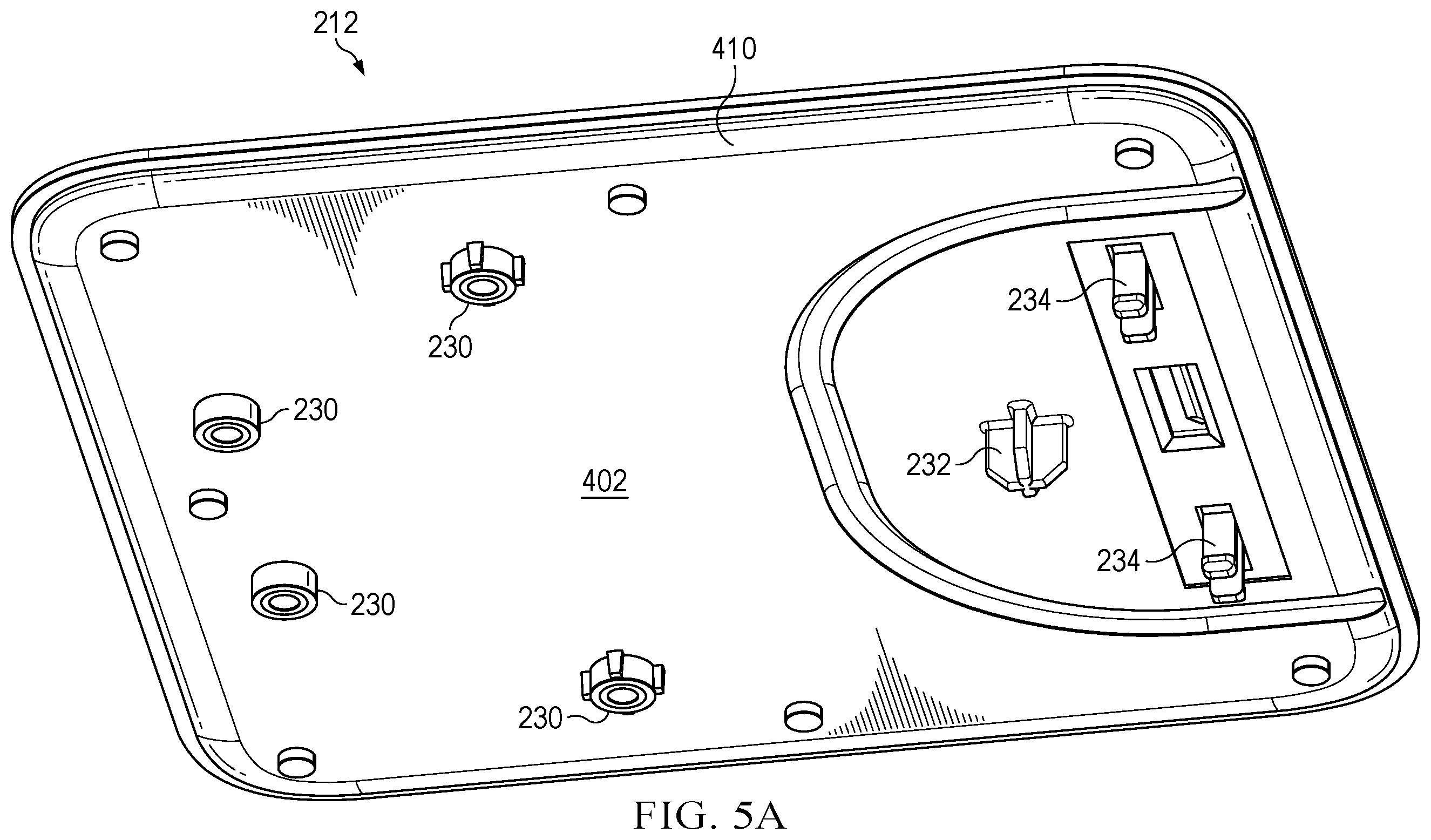 Patent US12339715 Figure 5 – Computing dock with articulating vent cover