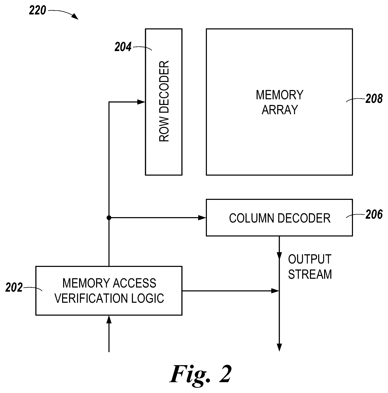 Patent US12339789 Figure 2 – Memory access determination