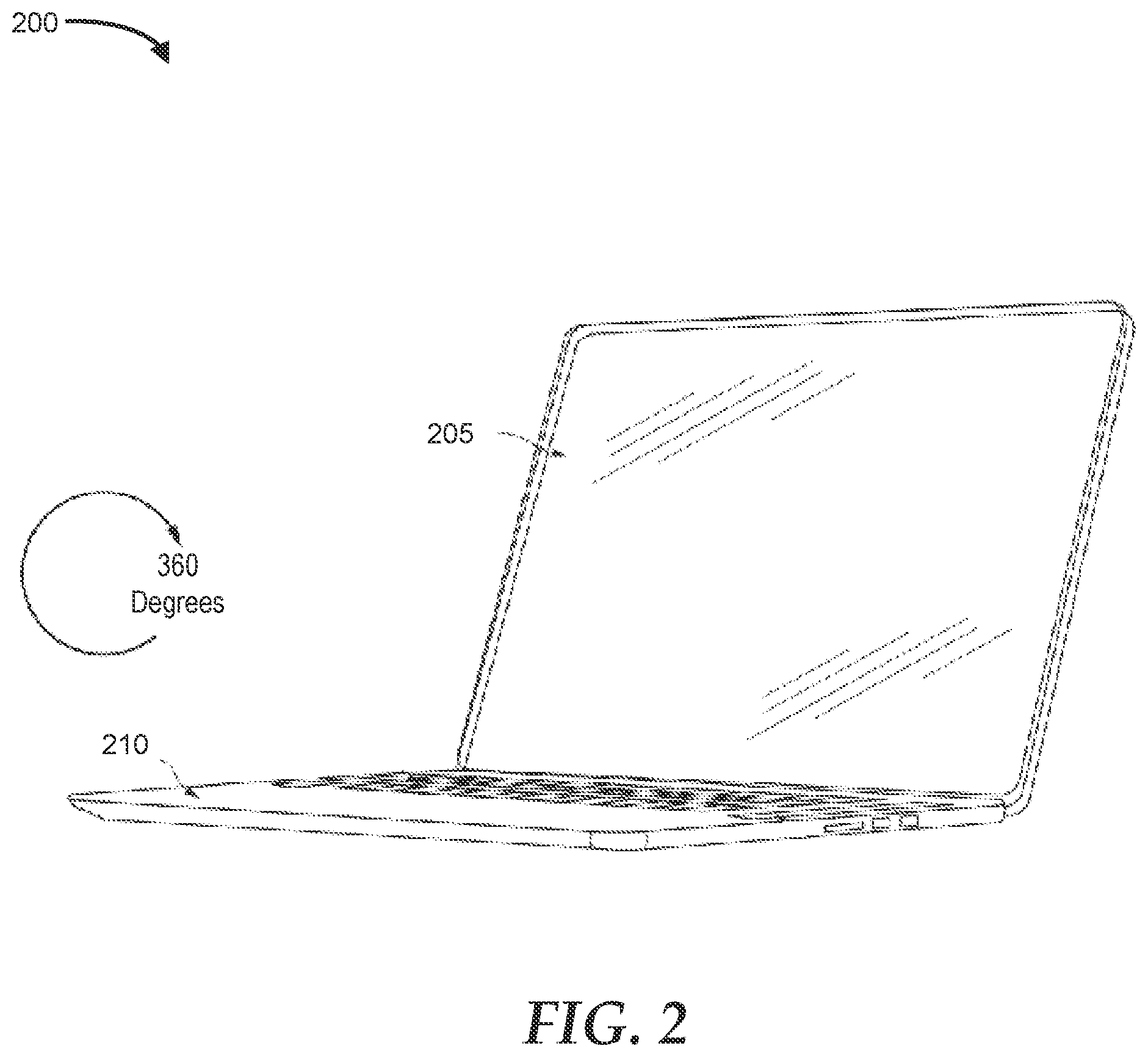 Patent US12339790 Figure 2 – Dynamic input/output support for portable information handling systems