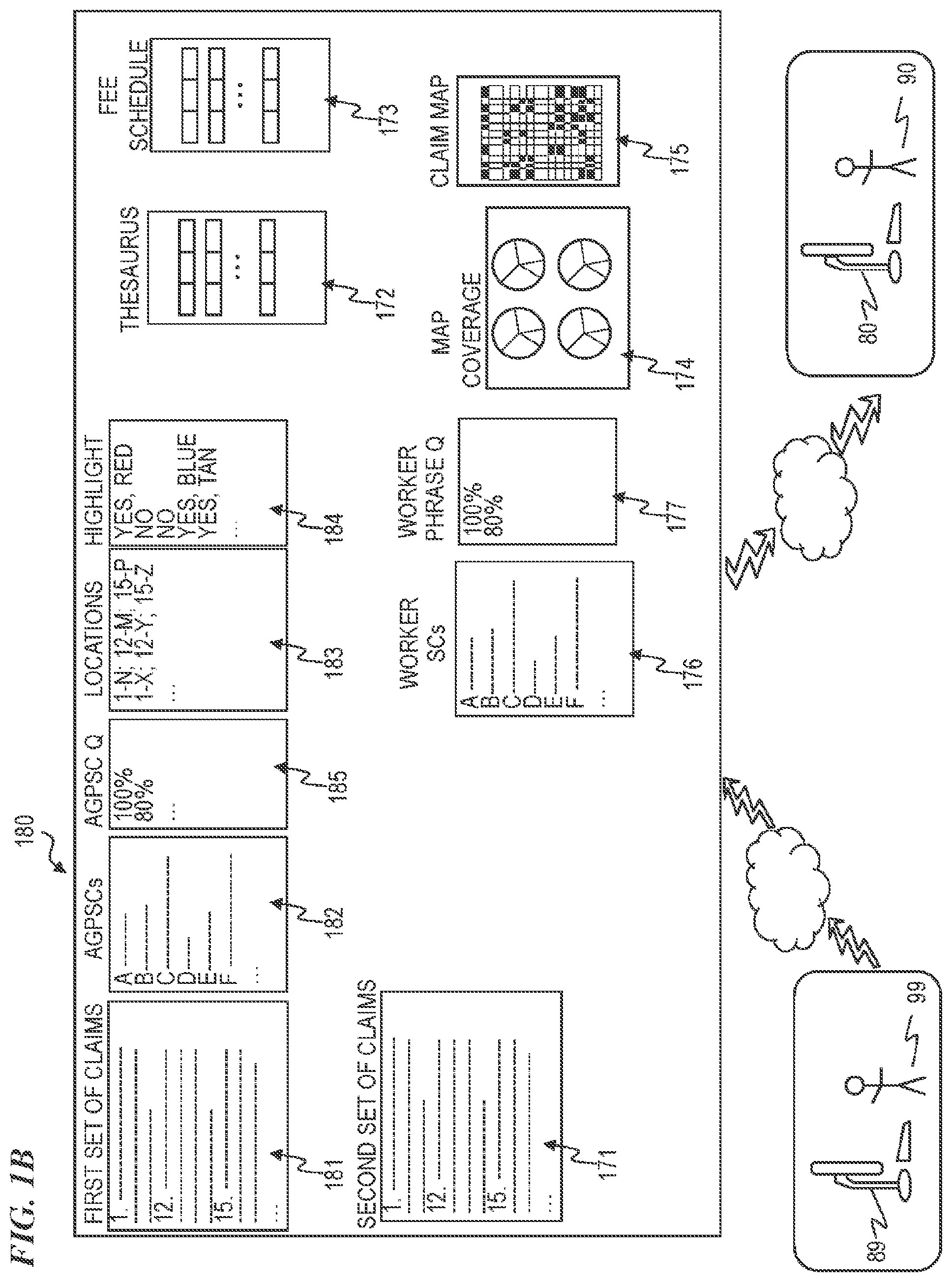 Patent US12339880 Figure 2 – Automated patent claim scope concept mapping