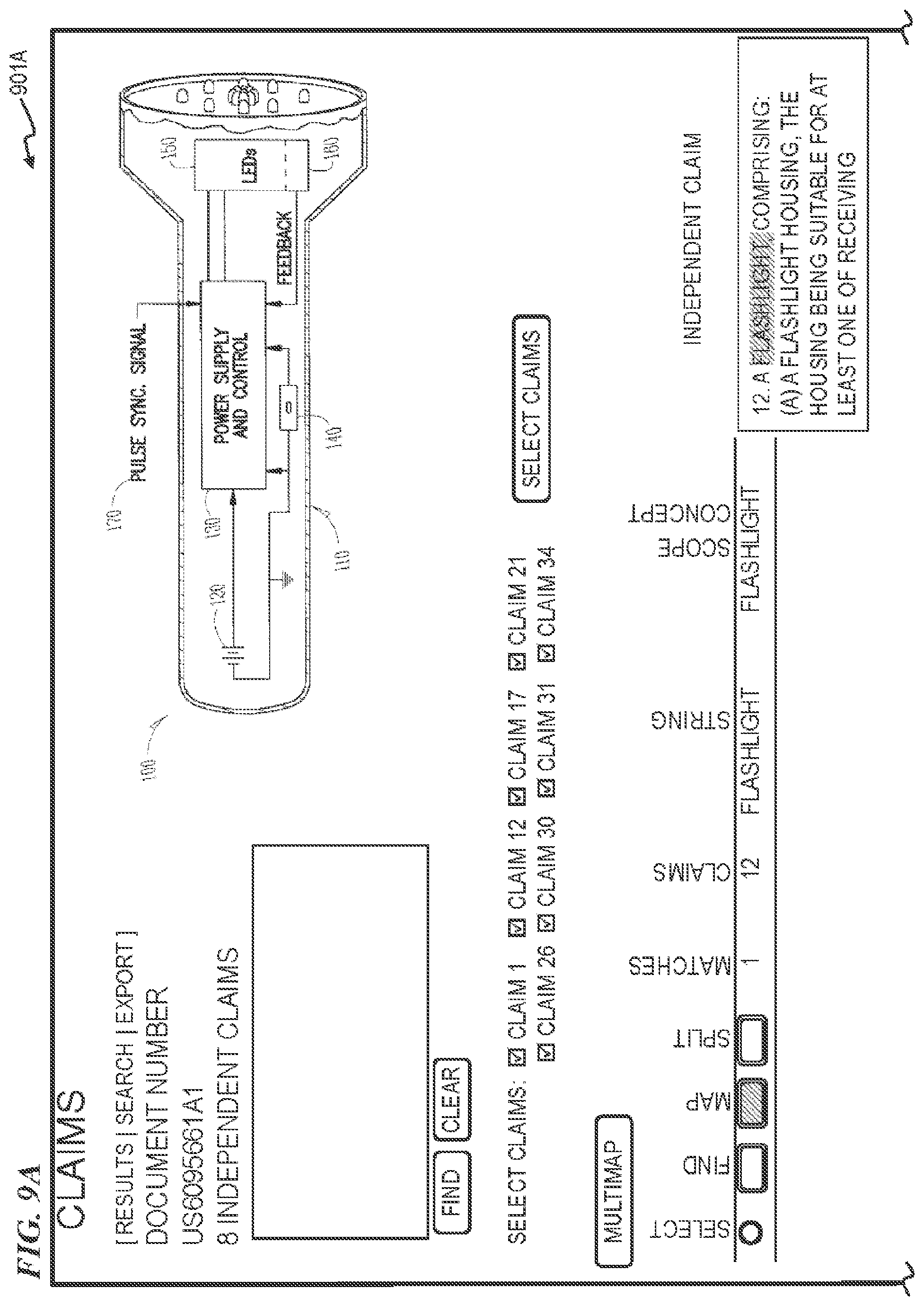 Patent US12339880 Figure 15 – Automated patent claim scope concept mapping