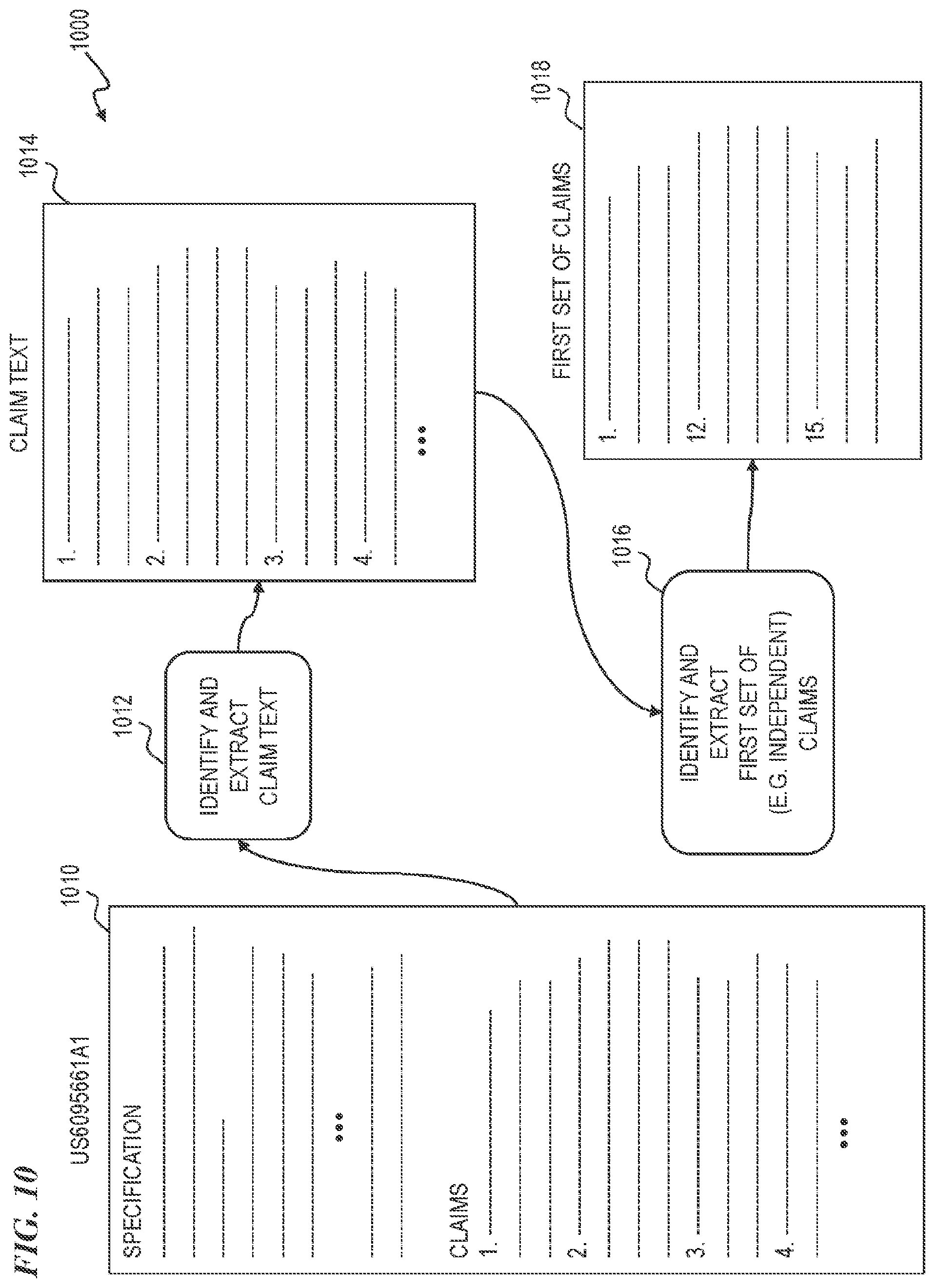 Patent US12339880 Figure 18 – Automated patent claim scope concept mapping
