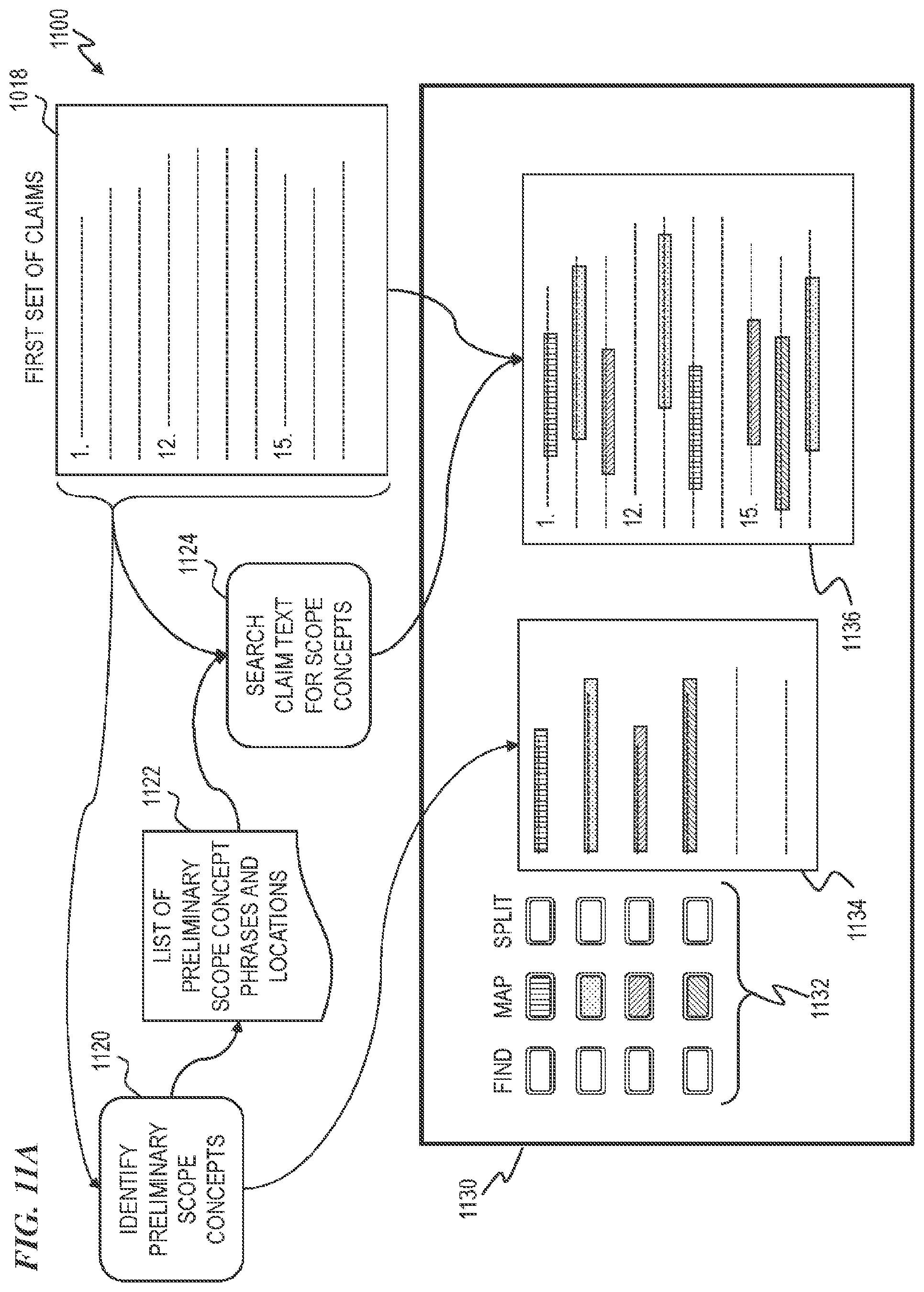 Patent US12339880 Figure 19 – Automated patent claim scope concept mapping