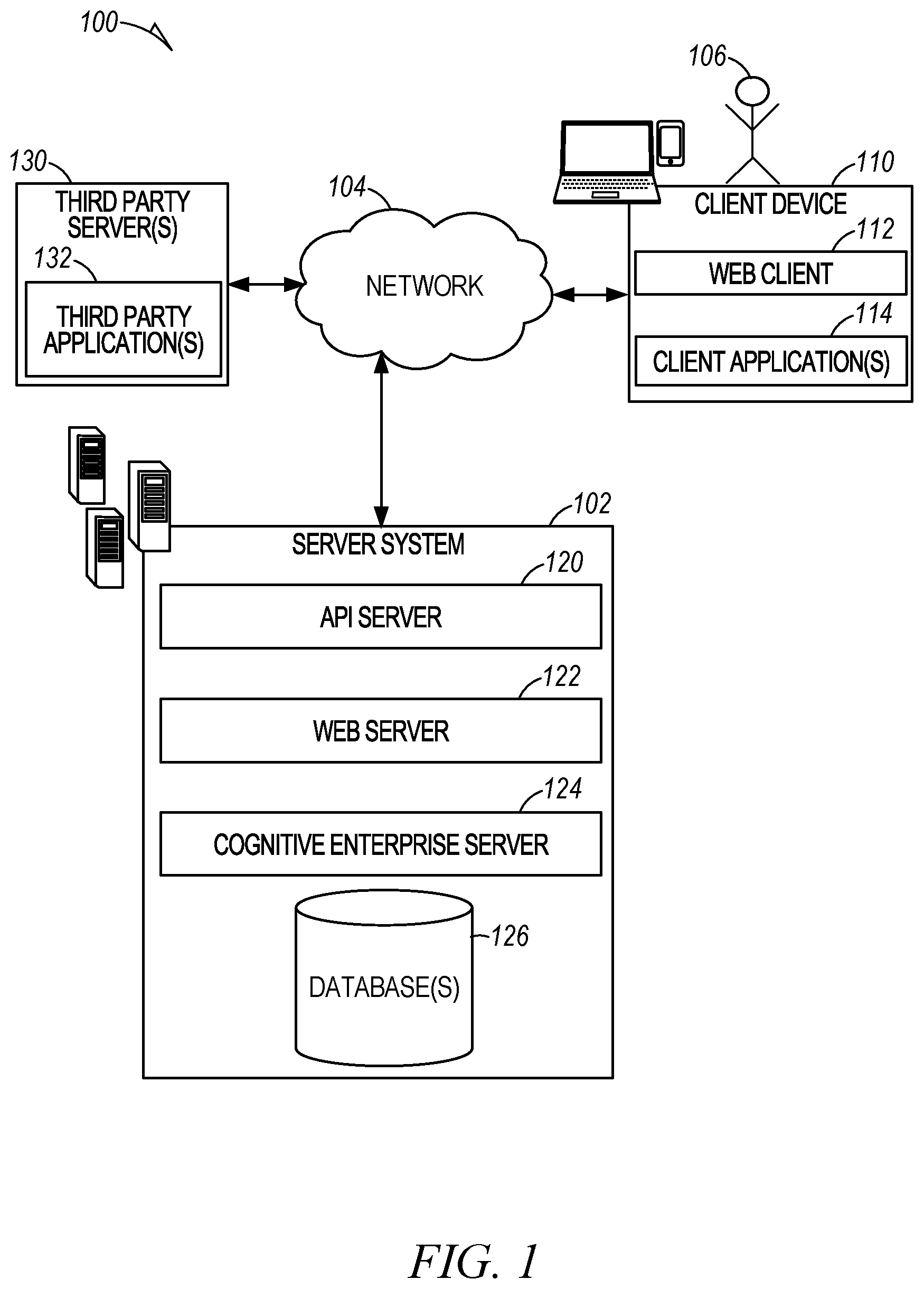 Patent US12339881 Figure 1 – Question-answer reference data set generation for artificial intelligence
