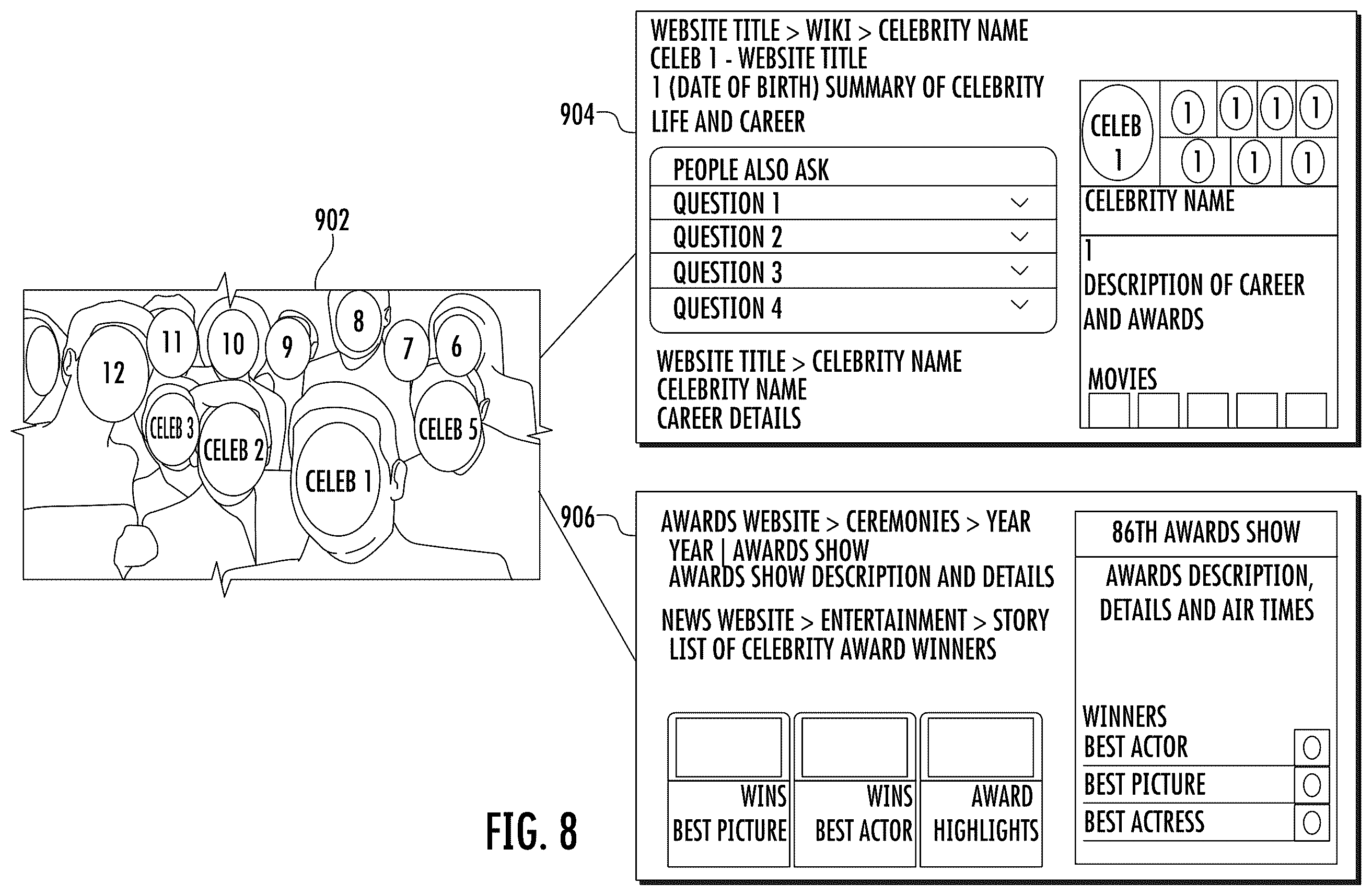 Patent US12339896 Figure 7 – Intelligent systems and methods for visual search queries