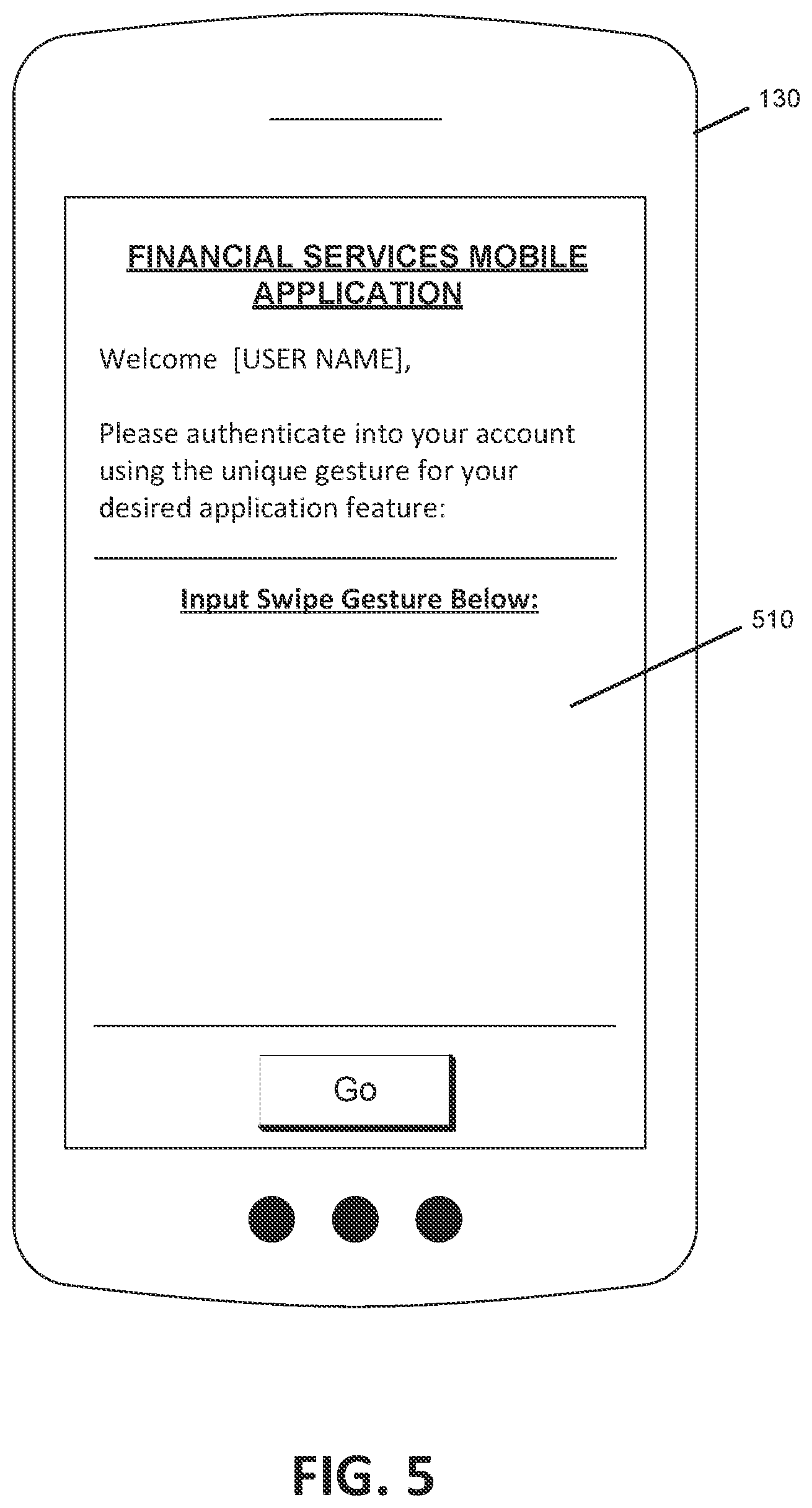 Patent US12339944 Figure 5 – Direct access authentication using gestures