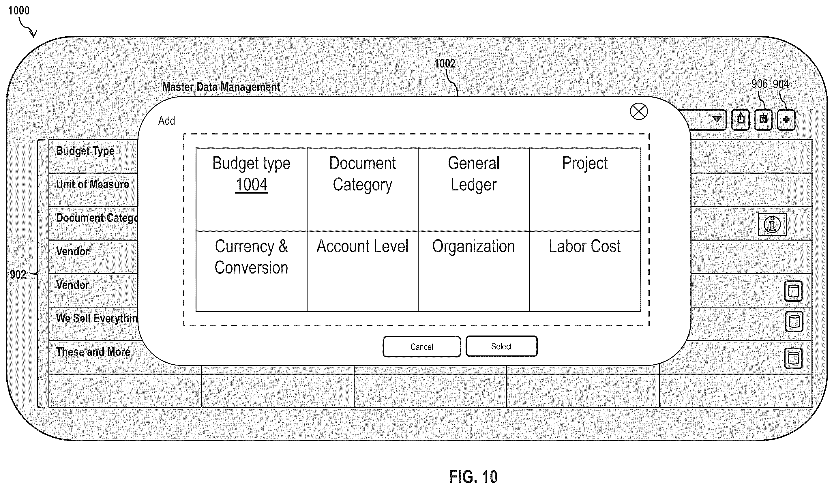 Patent US12339982 Figure 10 – Centralized master data management system and method