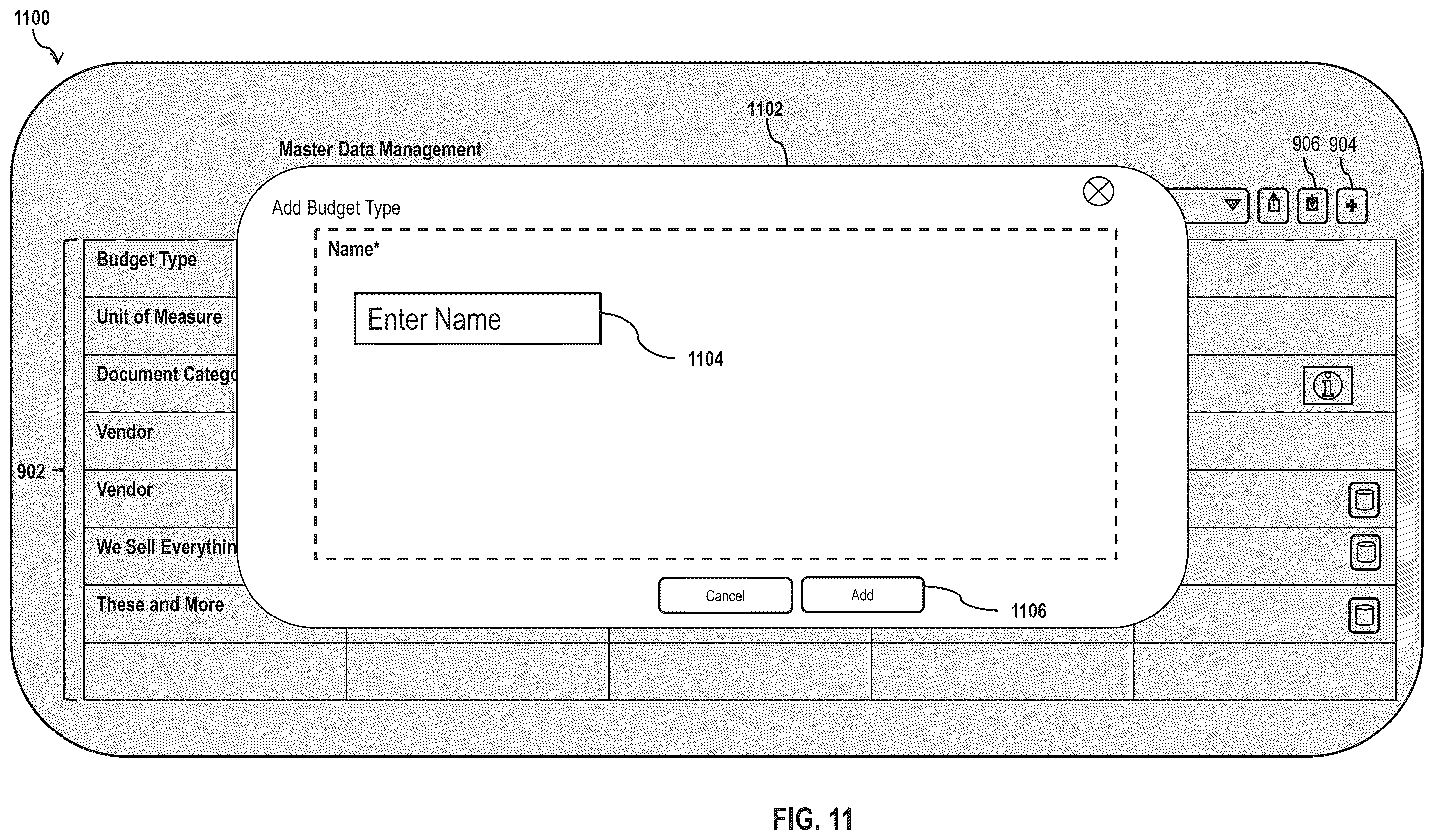 Patent US12339982 Figure 11 – Centralized master data management system and method