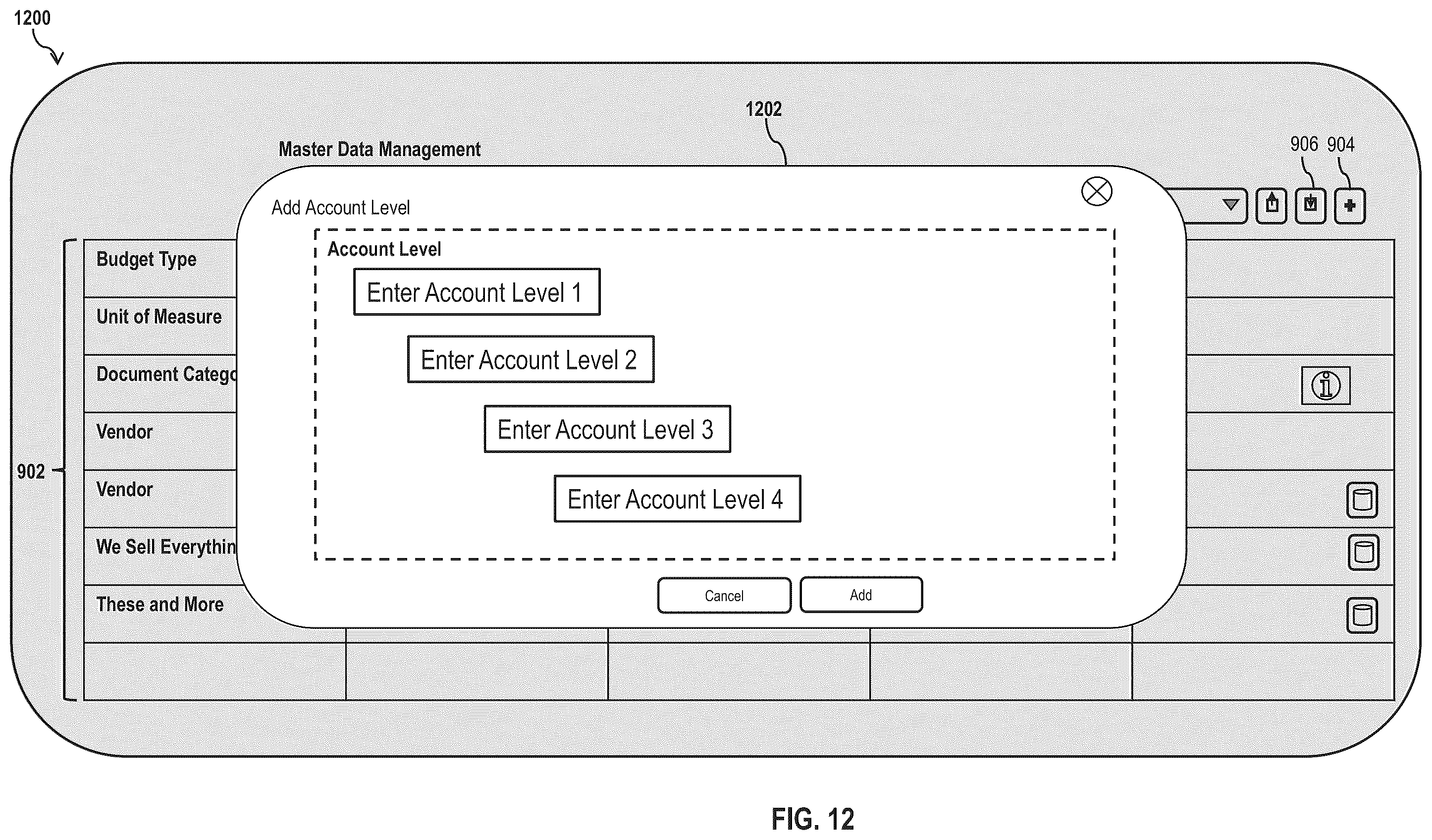 Patent US12339982 Figure 12 – Centralized master data management system and method