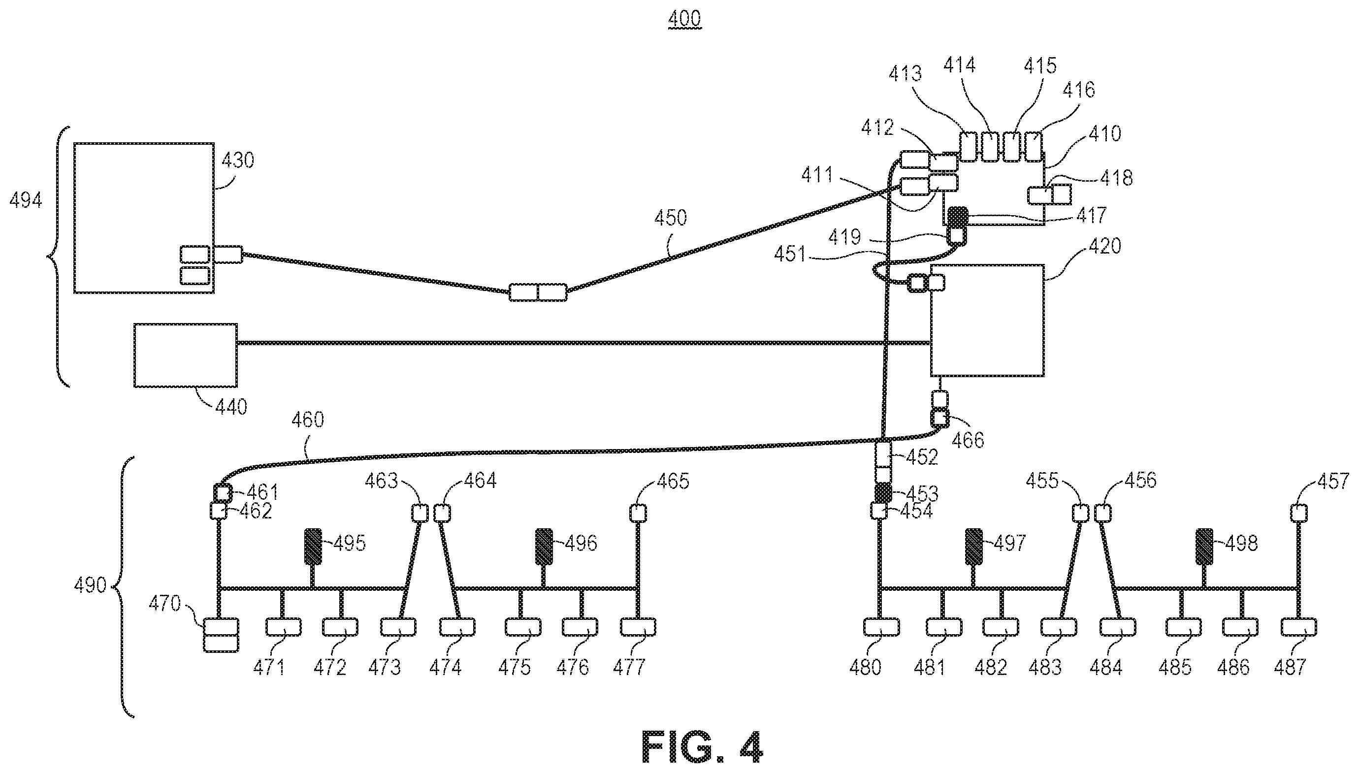 Patent US12342745 Figure 3 – Expandable network architecture for communications between machines and implements