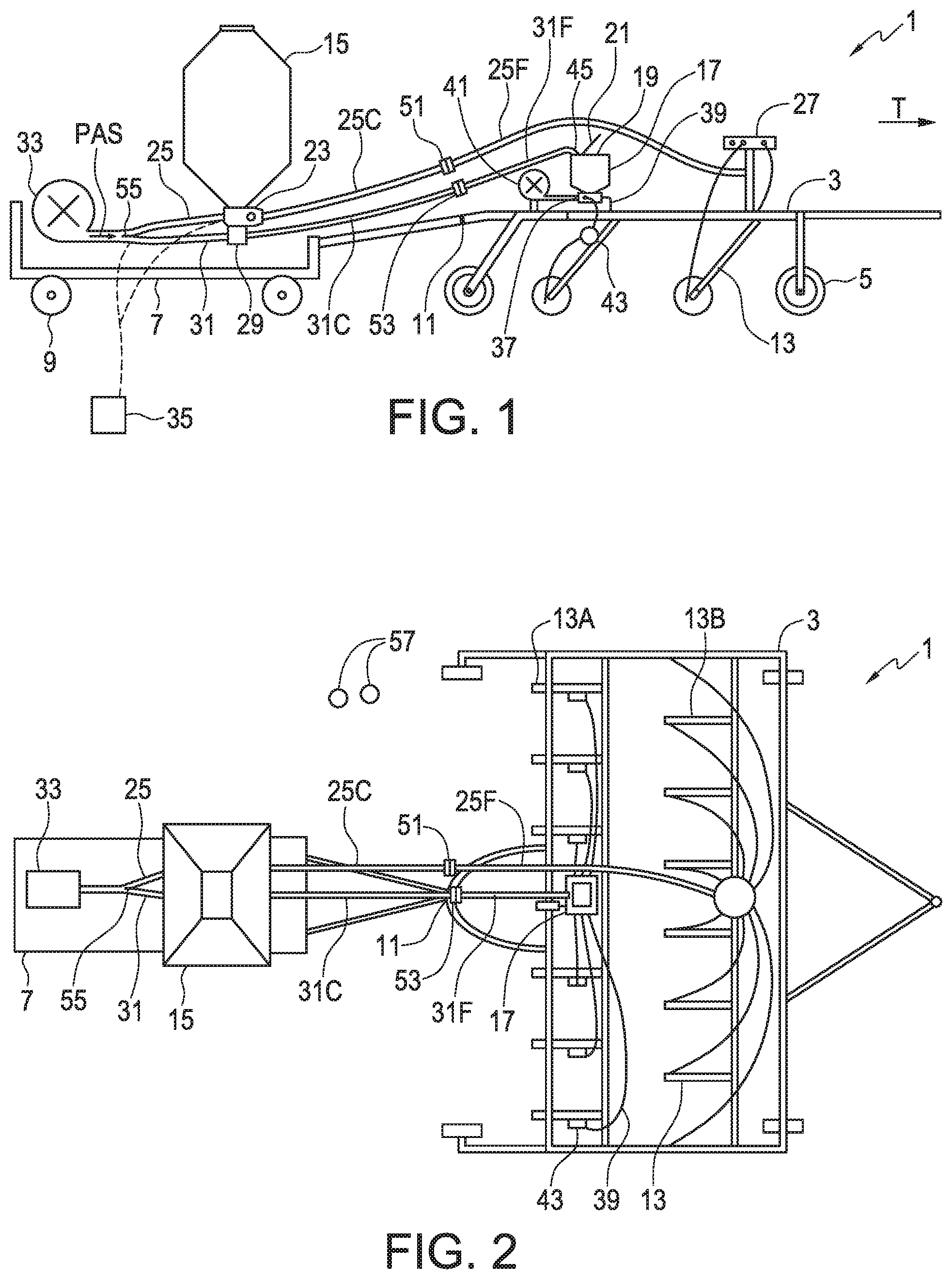Patent US12342749 Figure 1 – Selectable meter or inductor feed for seeds