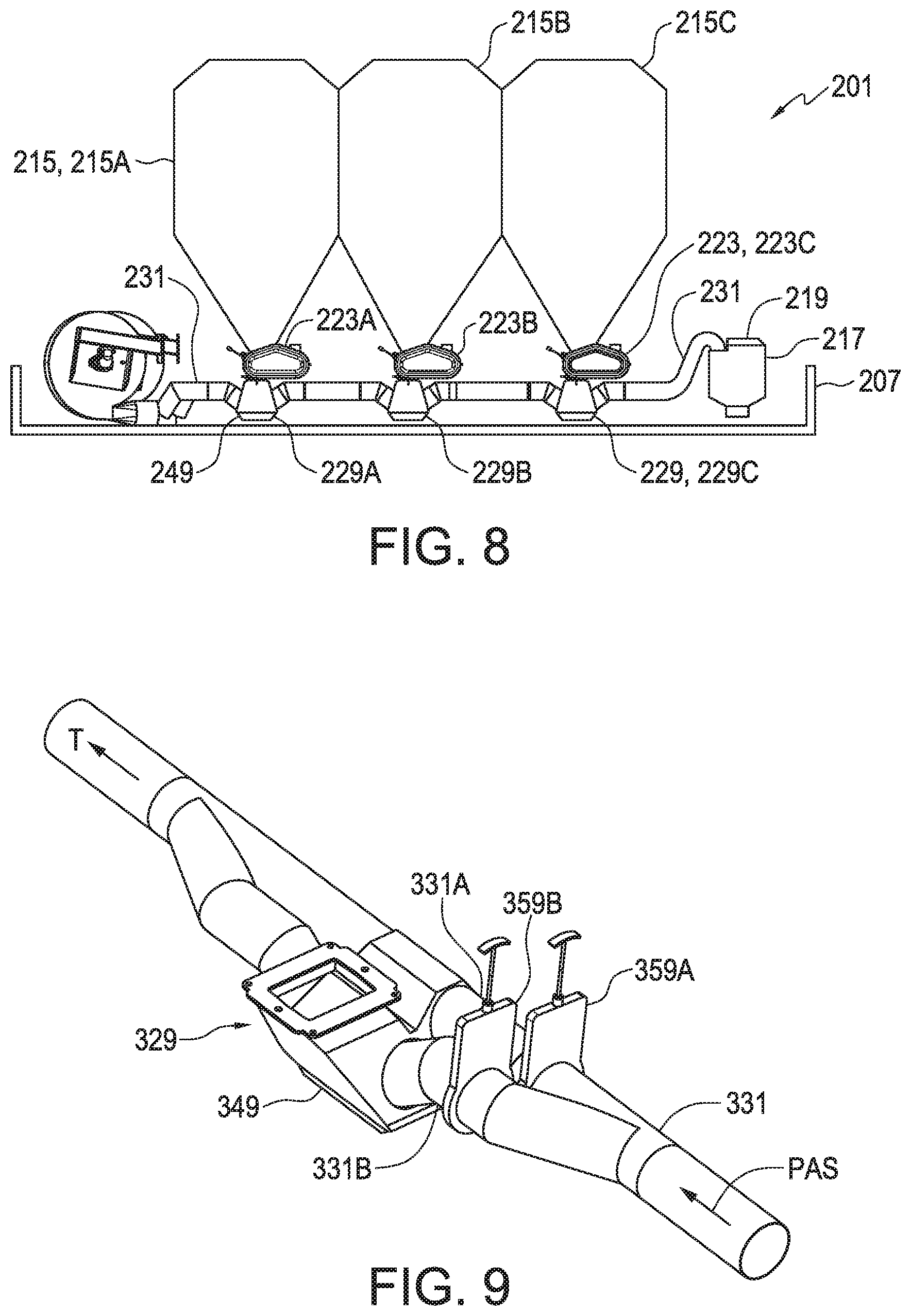 Patent US12342749 Figure 4 – Selectable meter or inductor feed for seeds