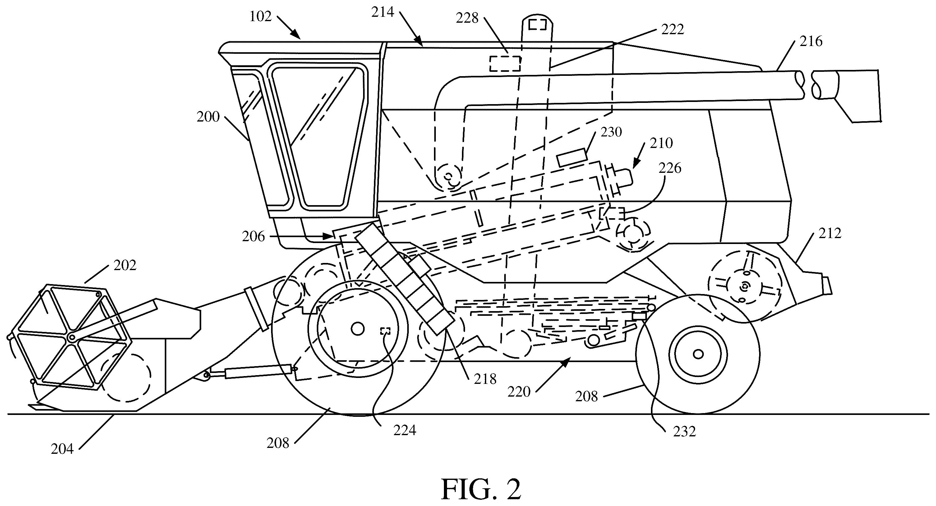 Patent US12342750 Figure 2 – Augmented crop loss sensing