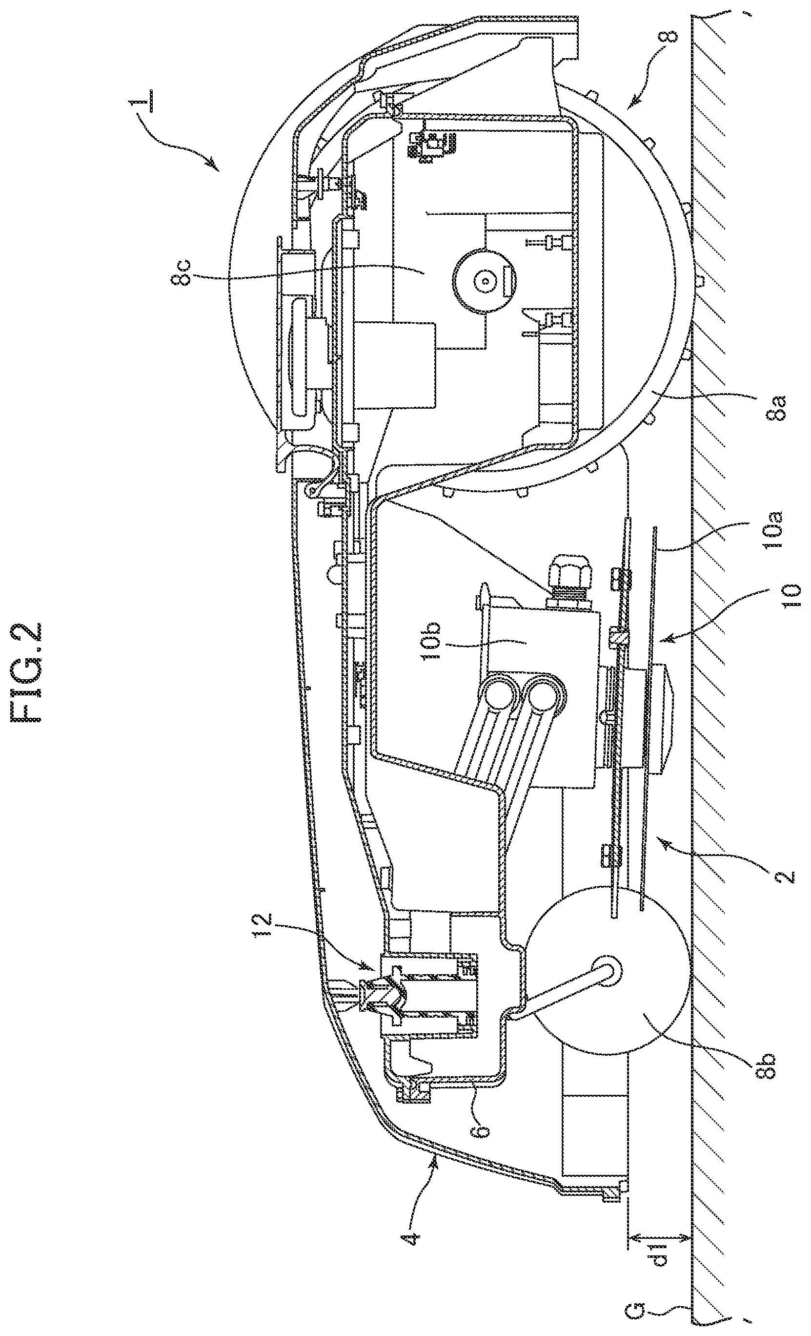 Patent US12342752 Figure 2 – Autonomous travel robotic working machine