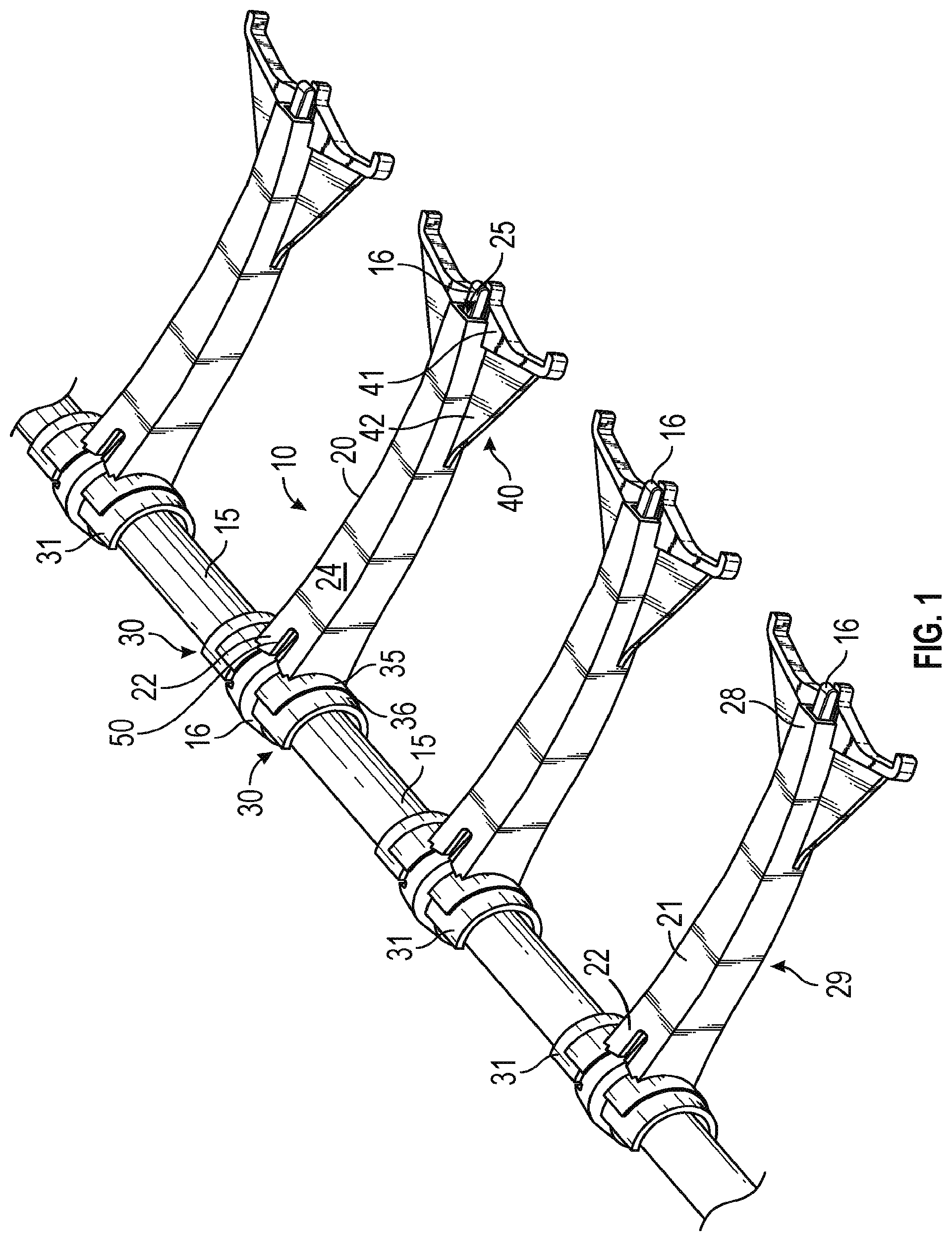 Patent US12342754 Figure 1 – Auxiliary tine for a reel tube of a harvester header