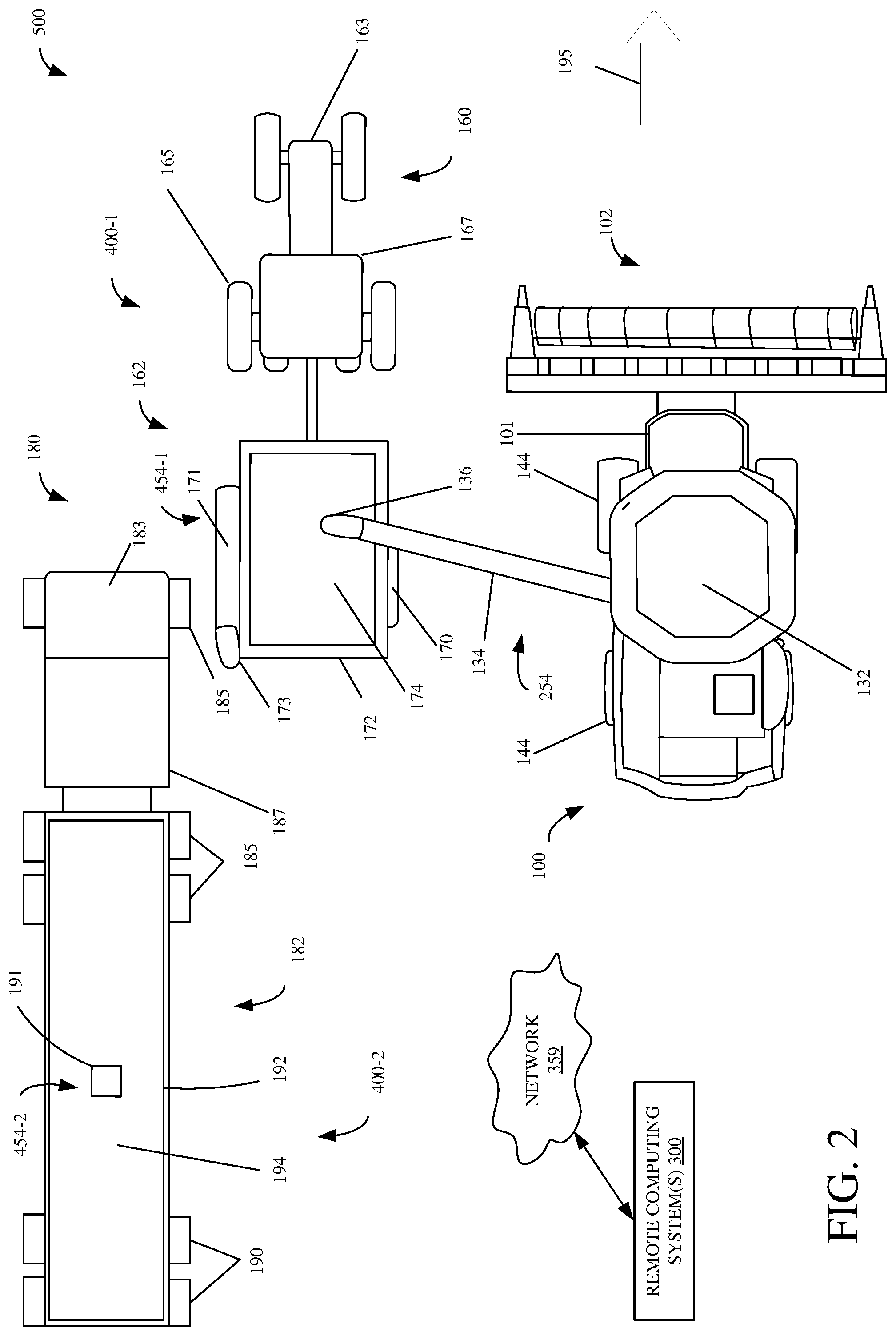 Patent US12342756 Figure 2 – Systems and methods for predictive harvesting logistics