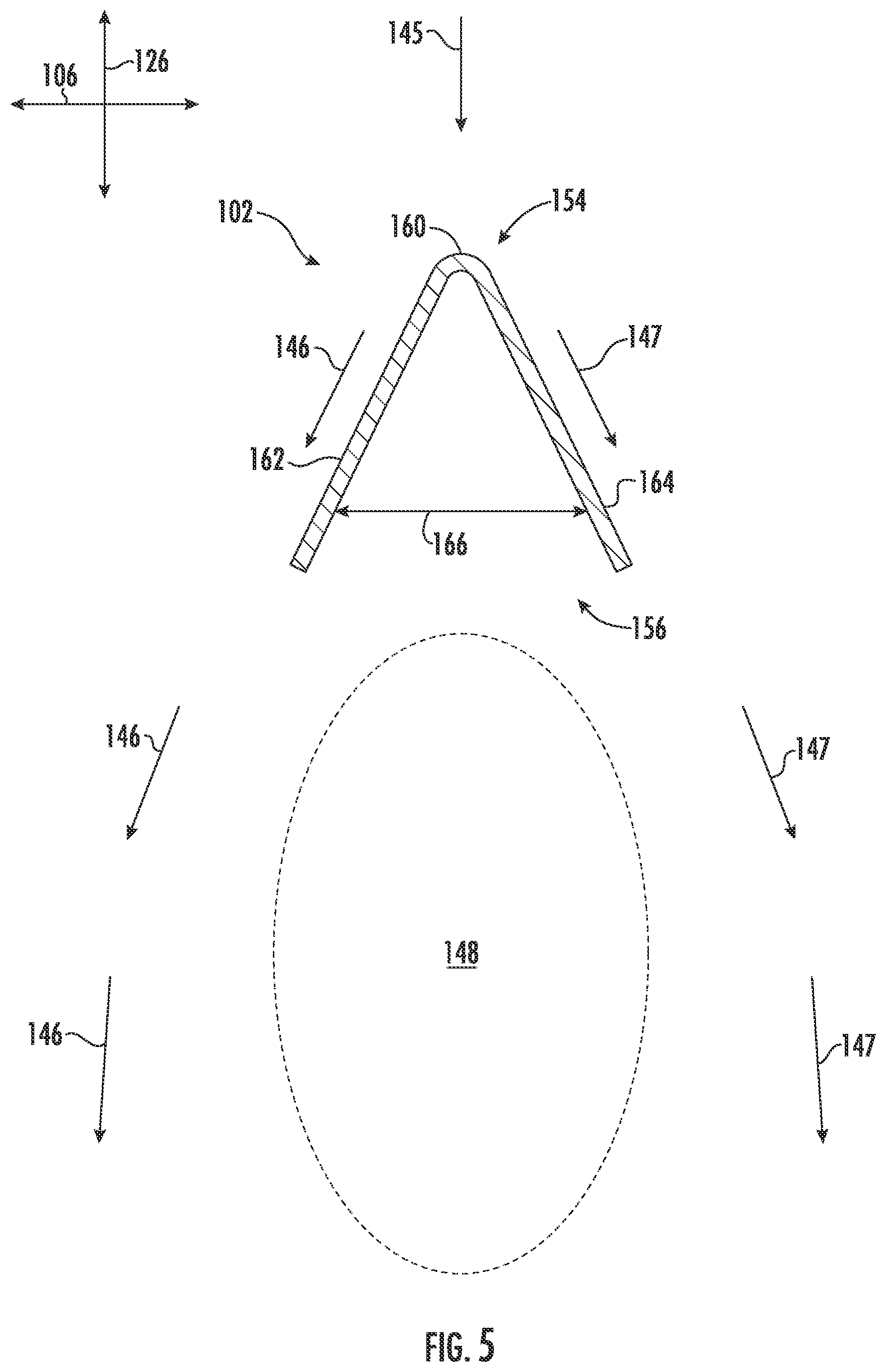 Patent US12342757 Figure 5 – Flow splitter for removing waste from an agricultural harvester and agricultural harvester
