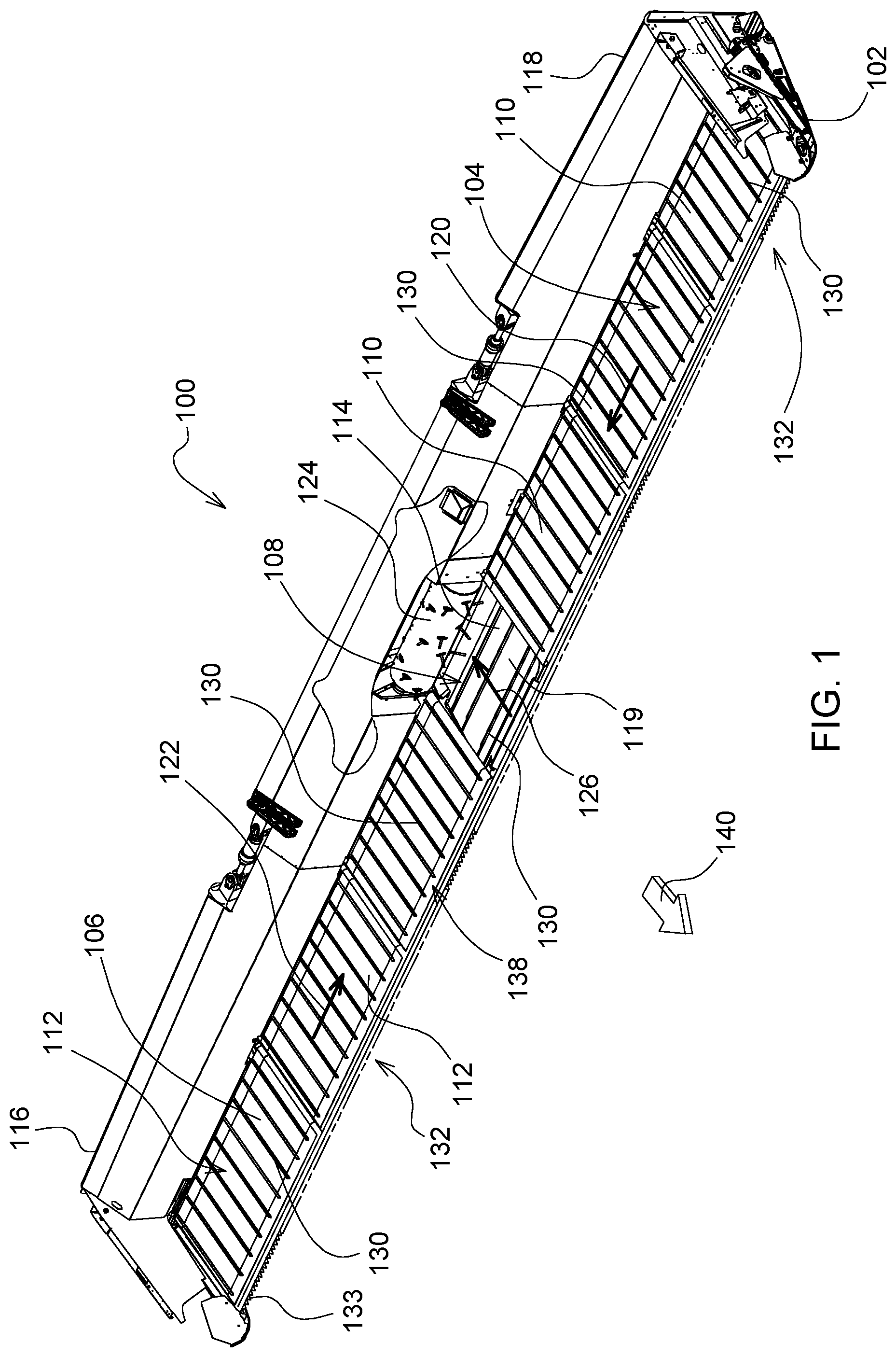 Patent US12342760 Figure 1 – Systems and methods for tensioning endless belts