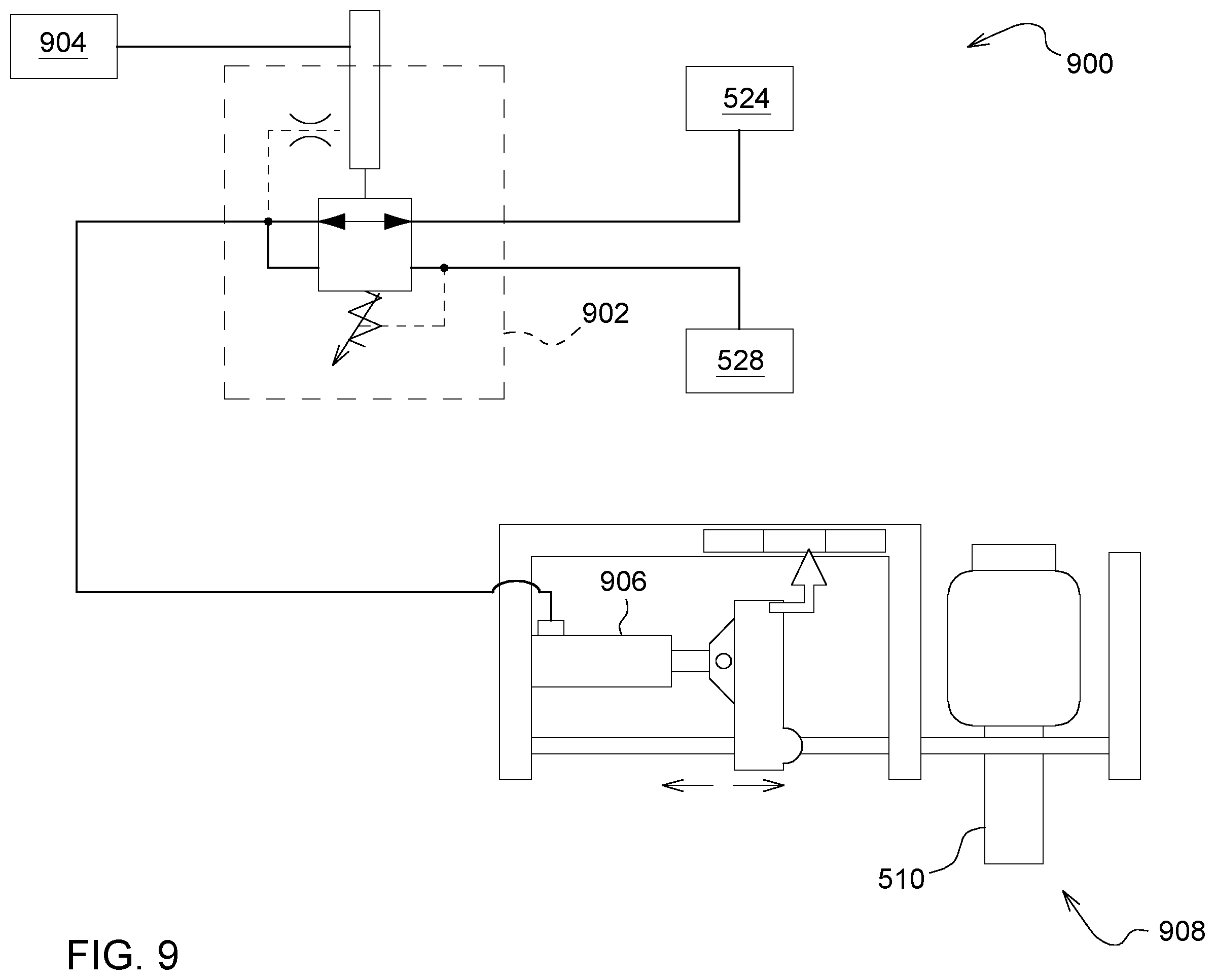 Patent US12342760 Figure 9 – Systems and methods for tensioning endless belts