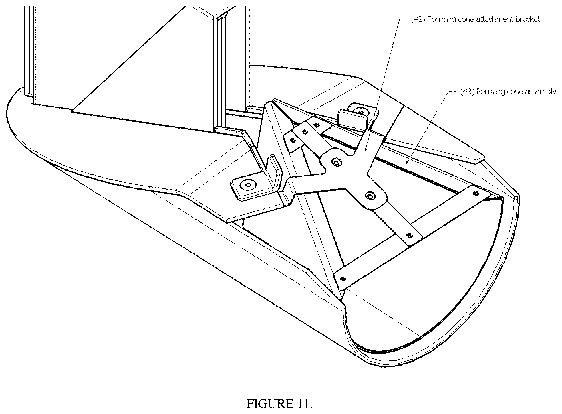 Patent US12342763 Figure 8 – Modular ultra low drag sub-surface membrane installation apparatus, machine, and methods with various automated and semi-automated sub-systems including sub-surface drip tape installation