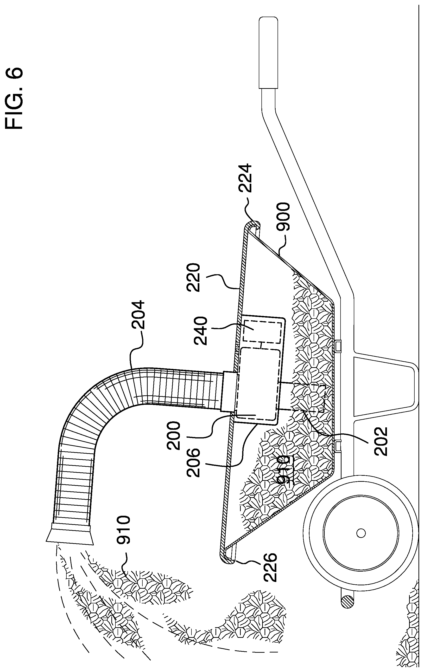 Patent US12342764 Figure 5 – Mulch-dispensing system